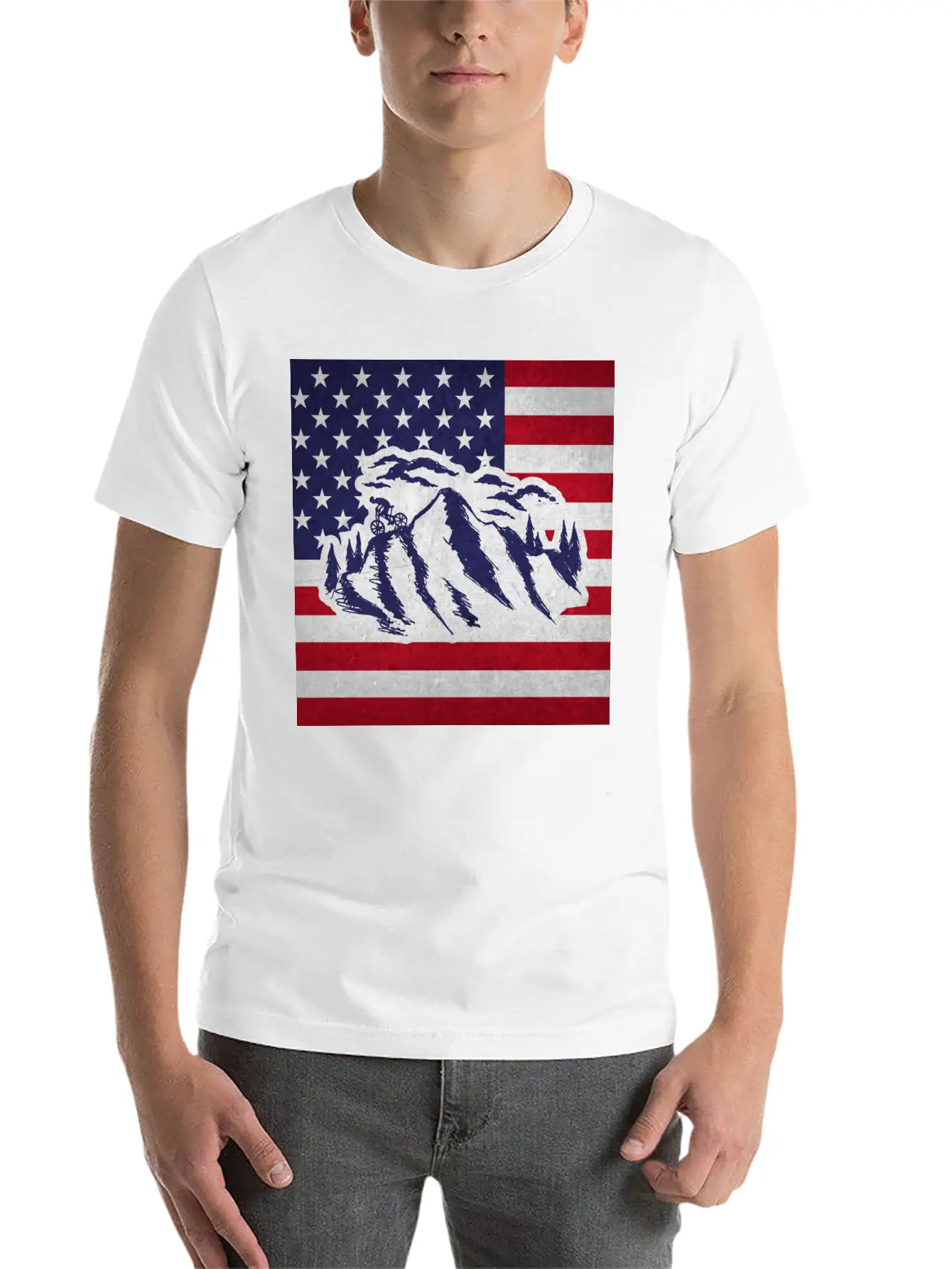 Downhill Mountain Bike Unisex Short Sleeve Soft Cotton T-Shirt – Casual Everyday Wear