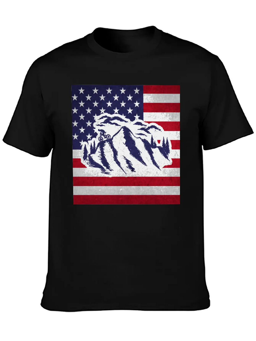 Downhill Mountain Bike Unisex Short Sleeve Soft Cotton T-Shirt – Casual Everyday Wear