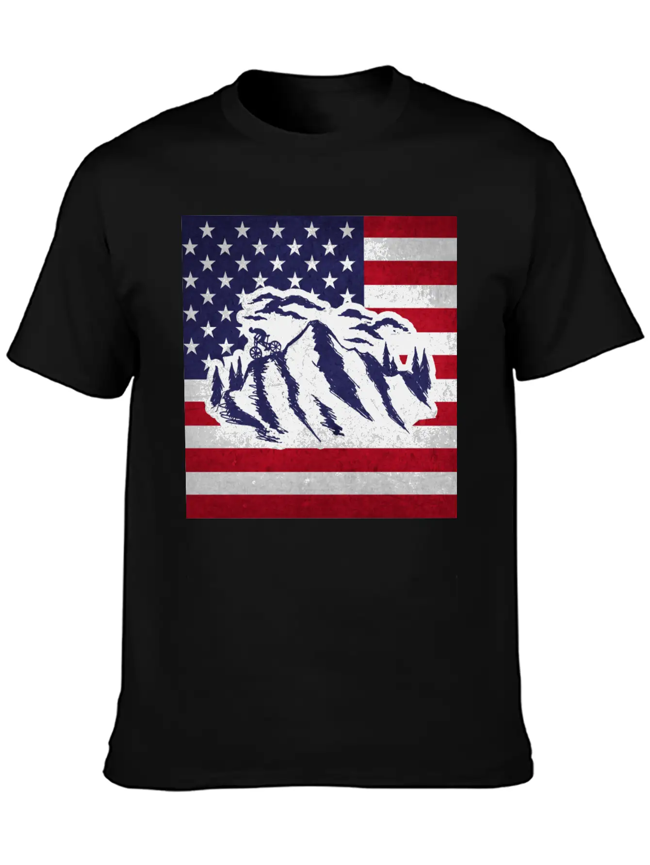 Downhill Mountain Bike Unisex Short Sleeve Soft Cotton T-Shirt – Casual Everyday Wear