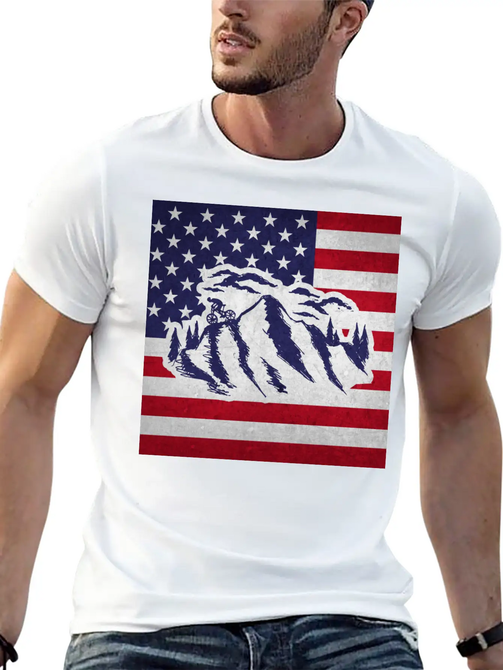 Downhill Mountain Bike Unisex Short Sleeve Soft Cotton T-Shirt – Casual Everyday Wear