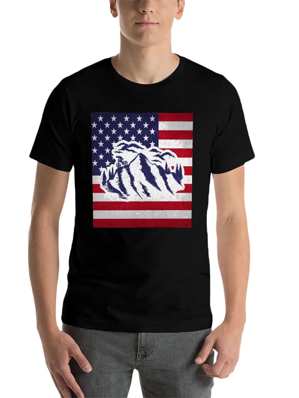 Downhill Mountain Bike Unisex Short Sleeve Soft Cotton T-Shirt – Casual Everyday Wear
