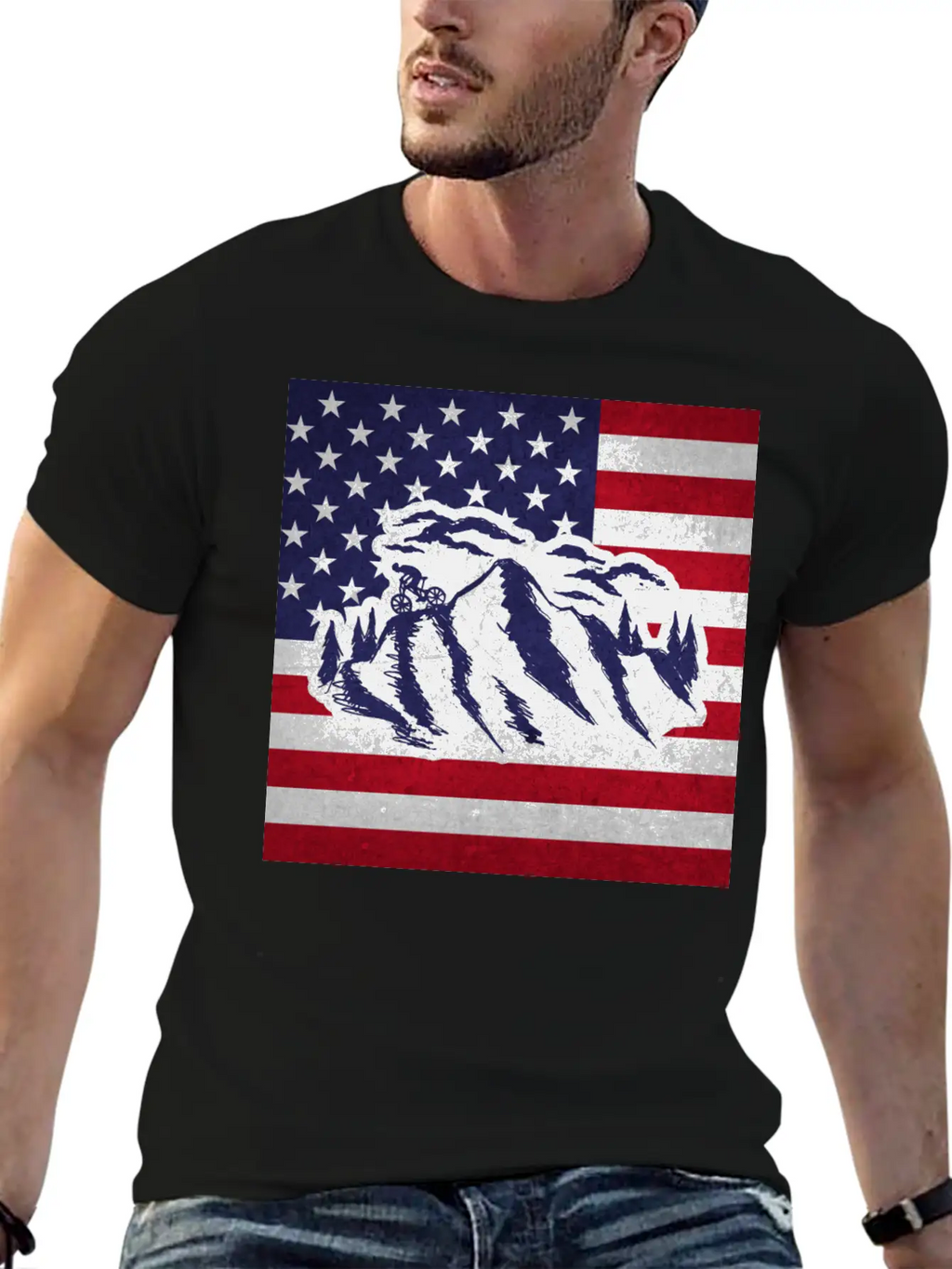 Downhill Mountain Bike Unisex Short Sleeve Soft Cotton T-Shirt – Casual Everyday Wear