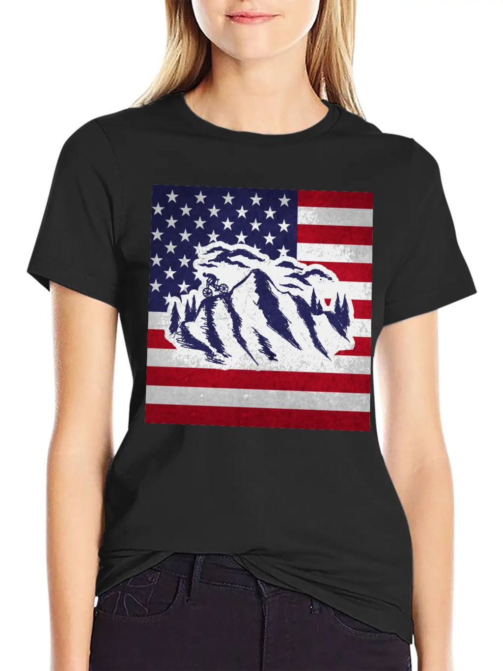 Downhill Mountain Bike Unisex Short Sleeve Soft Cotton T-Shirt – Casual Everyday Wear