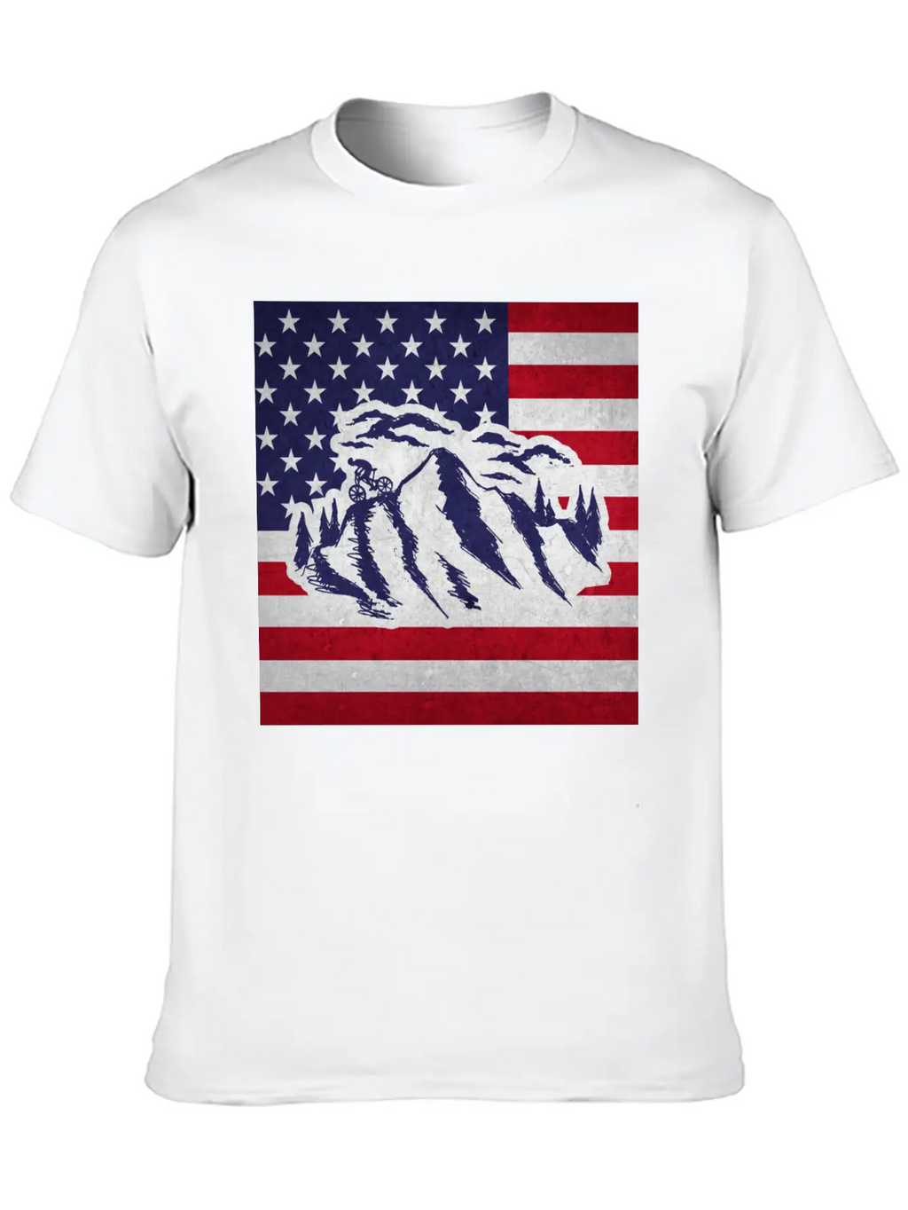 Downhill Mountain Bike Unisex Short Sleeve Soft Cotton T-Shirt – Casual Everyday Wear
