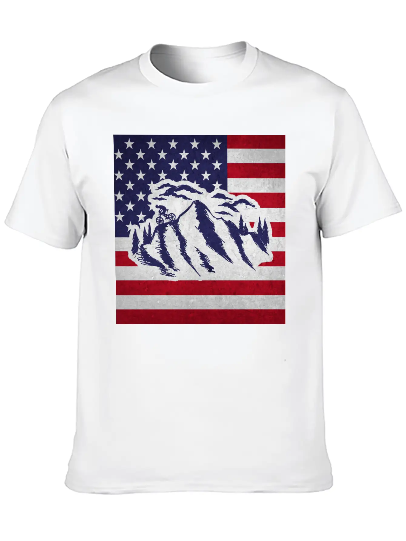 Downhill Mountain Bike Unisex Short Sleeve Soft Cotton T-Shirt – Casual Everyday Wear