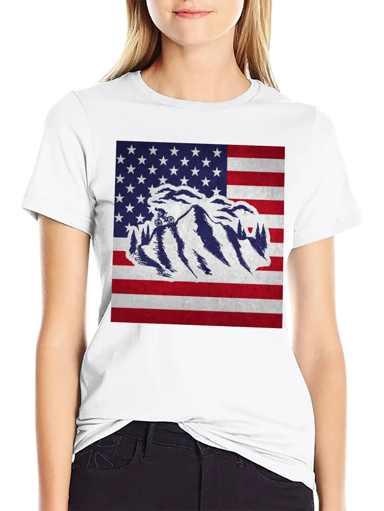 Downhill Mountain Bike Unisex Short Sleeve Soft Cotton T-Shirt – Casual Everyday Wear