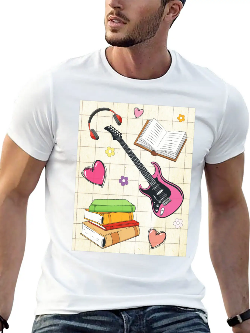 Downtown Girl Aesthetic Pattern Coquette Aesthetic Classic Fit Graphic Tee For Daily Comfort – Unisex Cotton Shirt