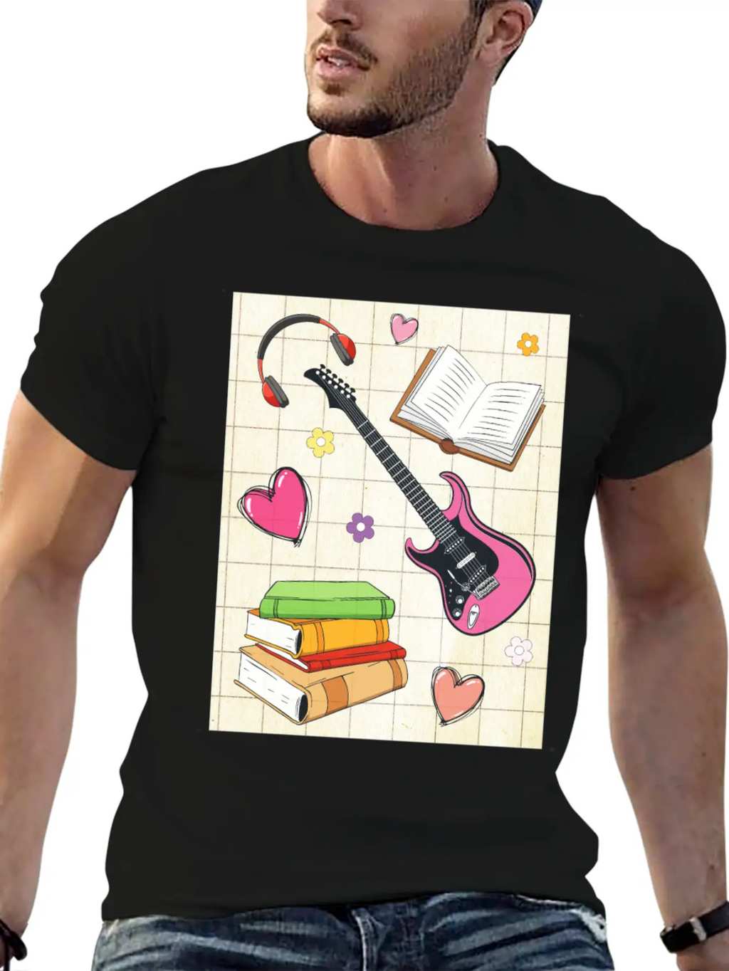 Downtown Girl Aesthetic Pattern Coquette Aesthetic Classic Fit Graphic Tee For Daily Comfort – Unisex Cotton Shirt