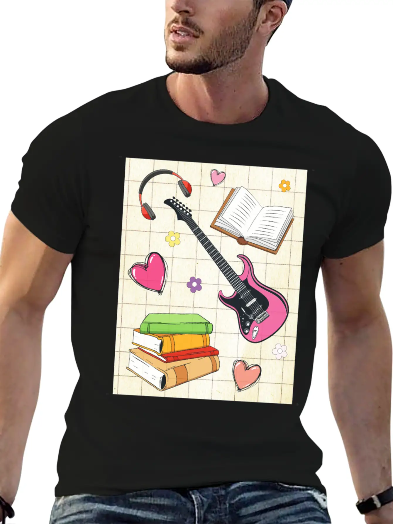 Downtown Girl Aesthetic Pattern Coquette Aesthetic Classic Fit Graphic Tee For Daily Comfort – Unisex Cotton Shirt