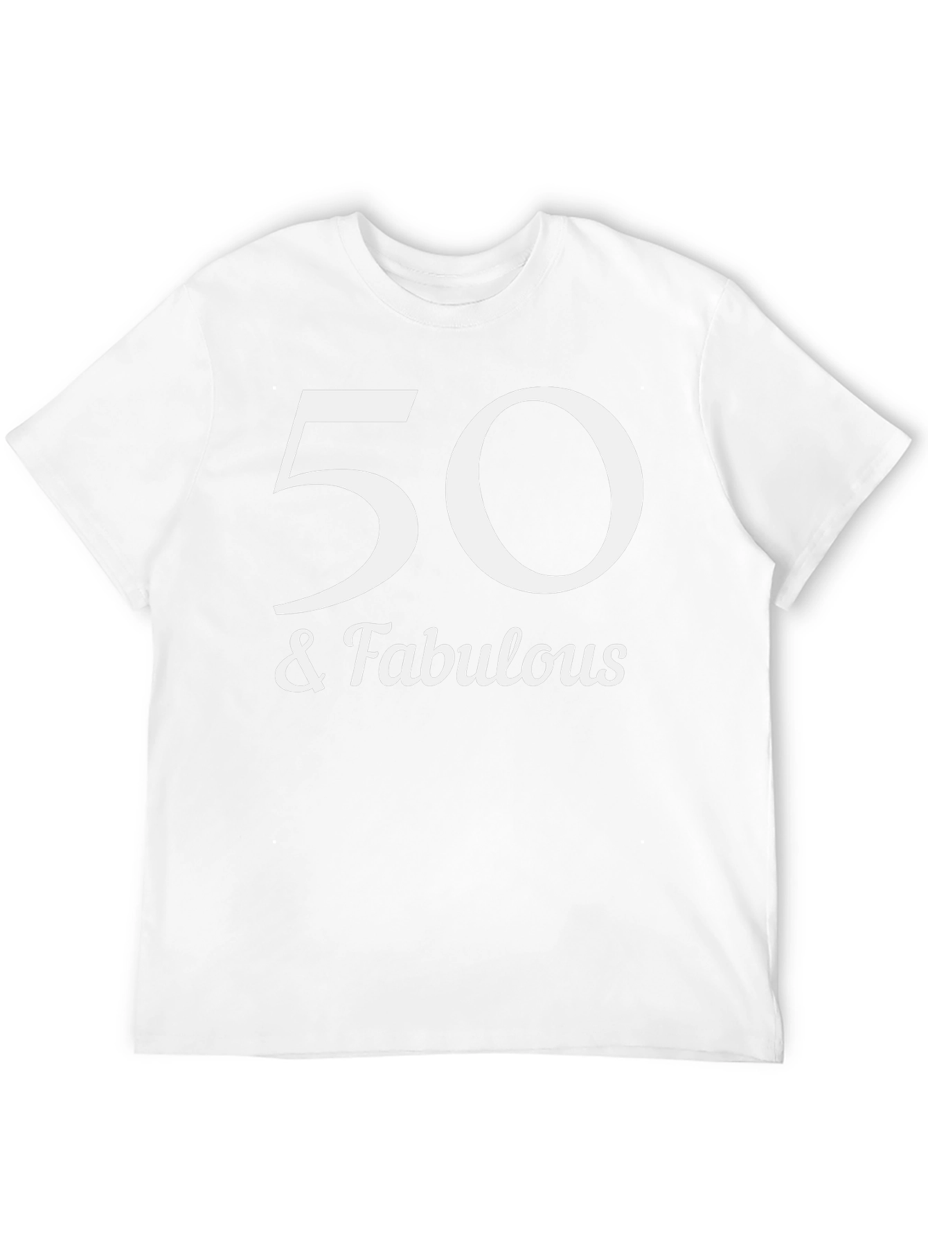 50 & Fabulous Graphic Tee - Birthday Celebration Shirt