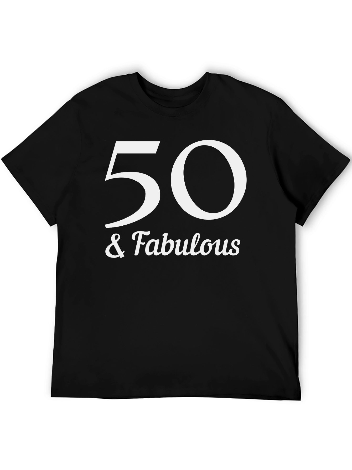 50 & Fabulous Graphic Tee - Birthday Celebration Shirt