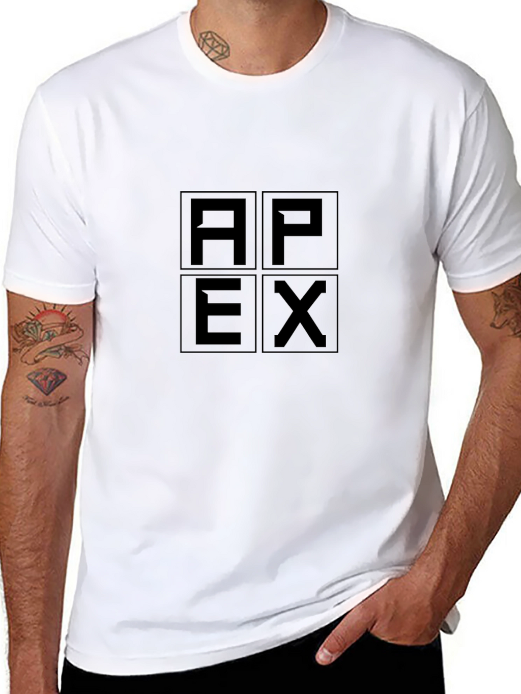 Apex Block Logo Black T-Shirt