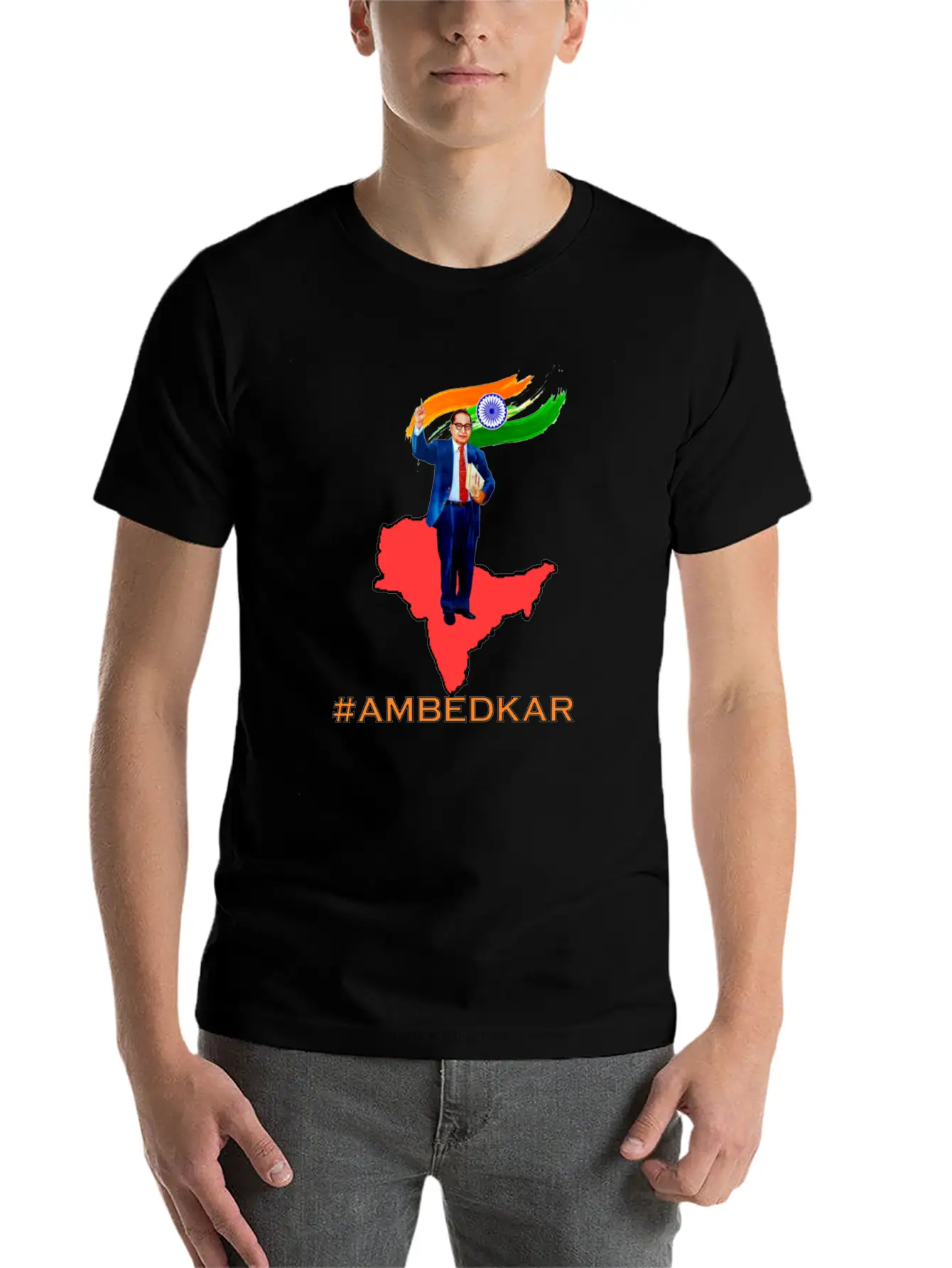 Dr B R AMBEDKAR Casual Graphic T-Shirt – Simple And Comfortable Daily Wear