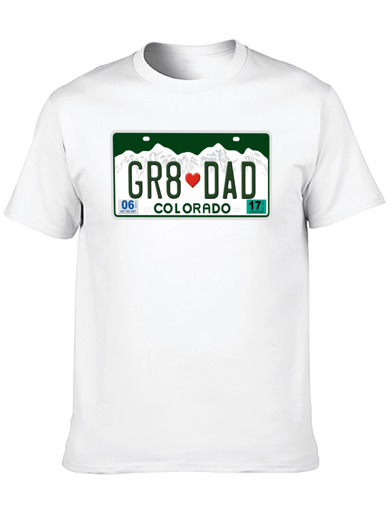 Great Dad Colorado License Plate T-Shirt