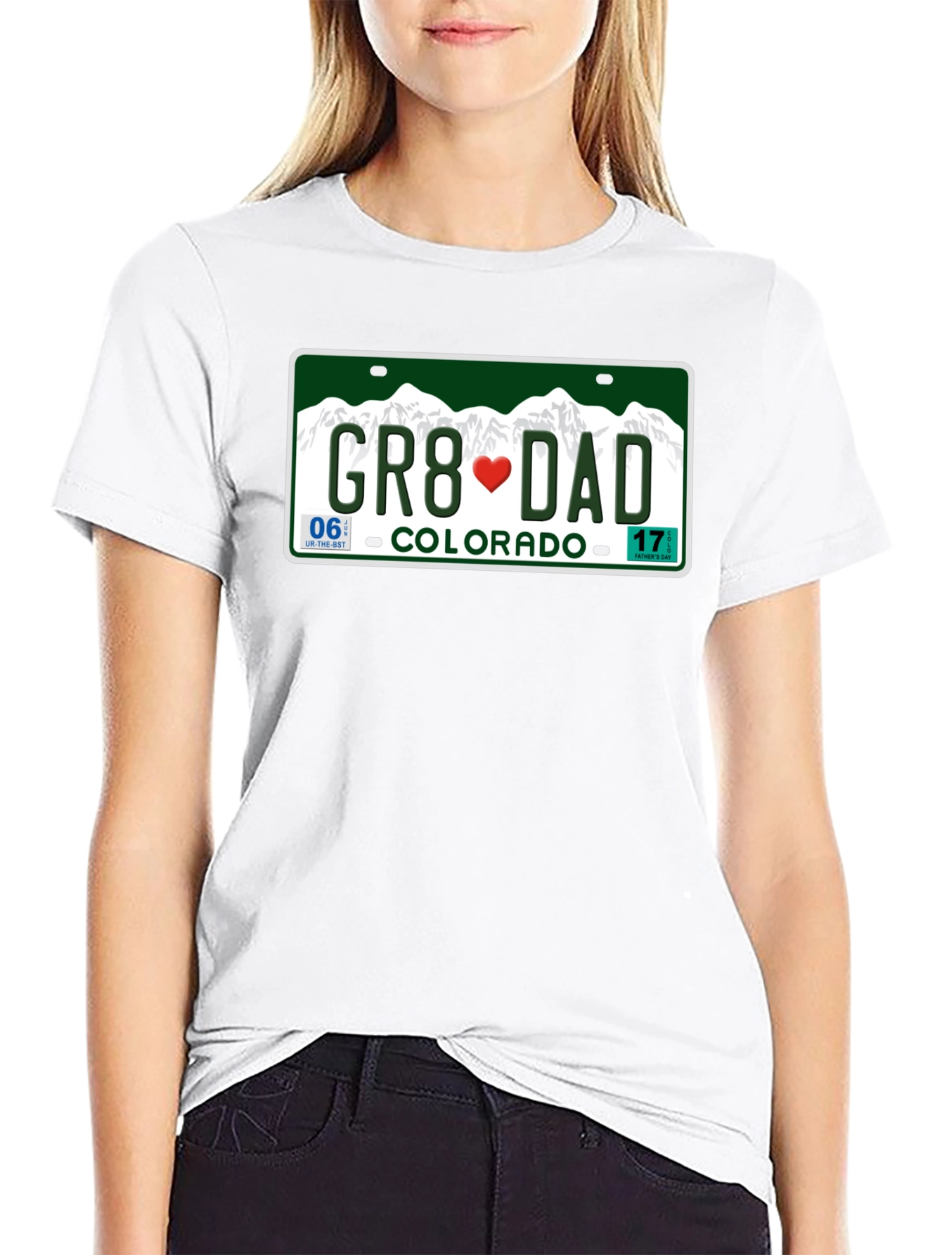 Great Dad Colorado License Plate T-Shirt