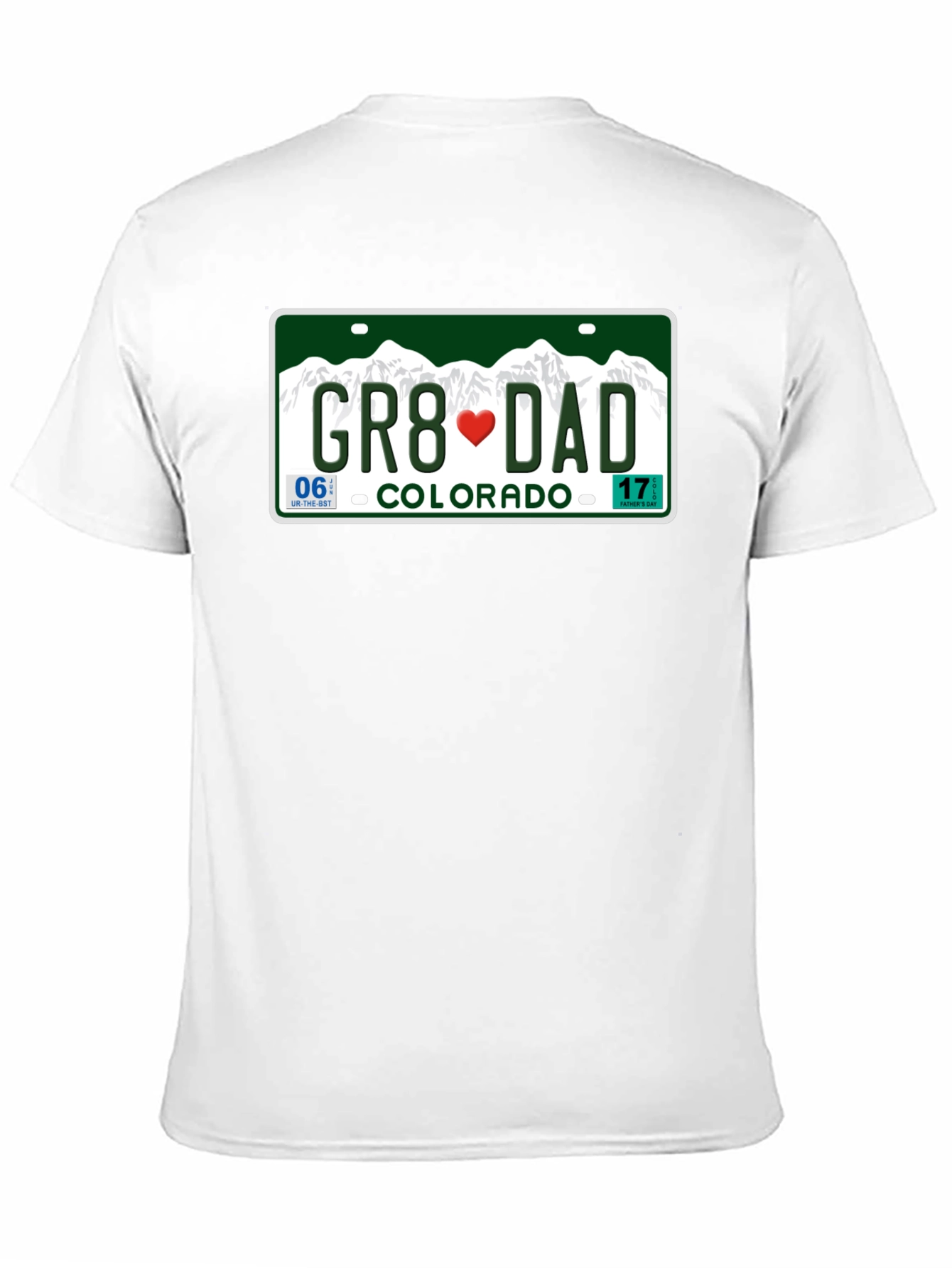 Great Dad Colorado License Plate T-Shirt