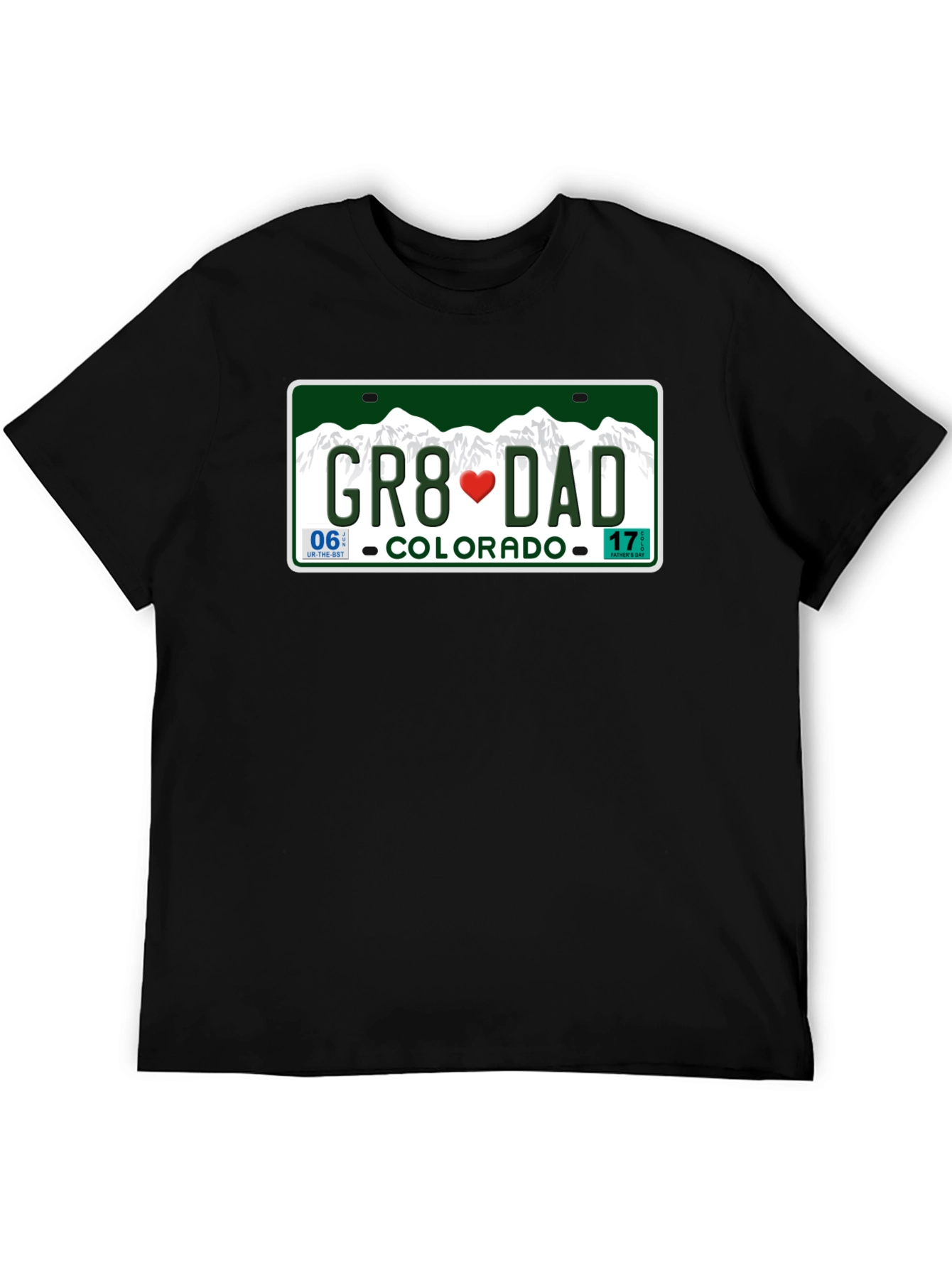 Great Dad Colorado License Plate T-Shirt