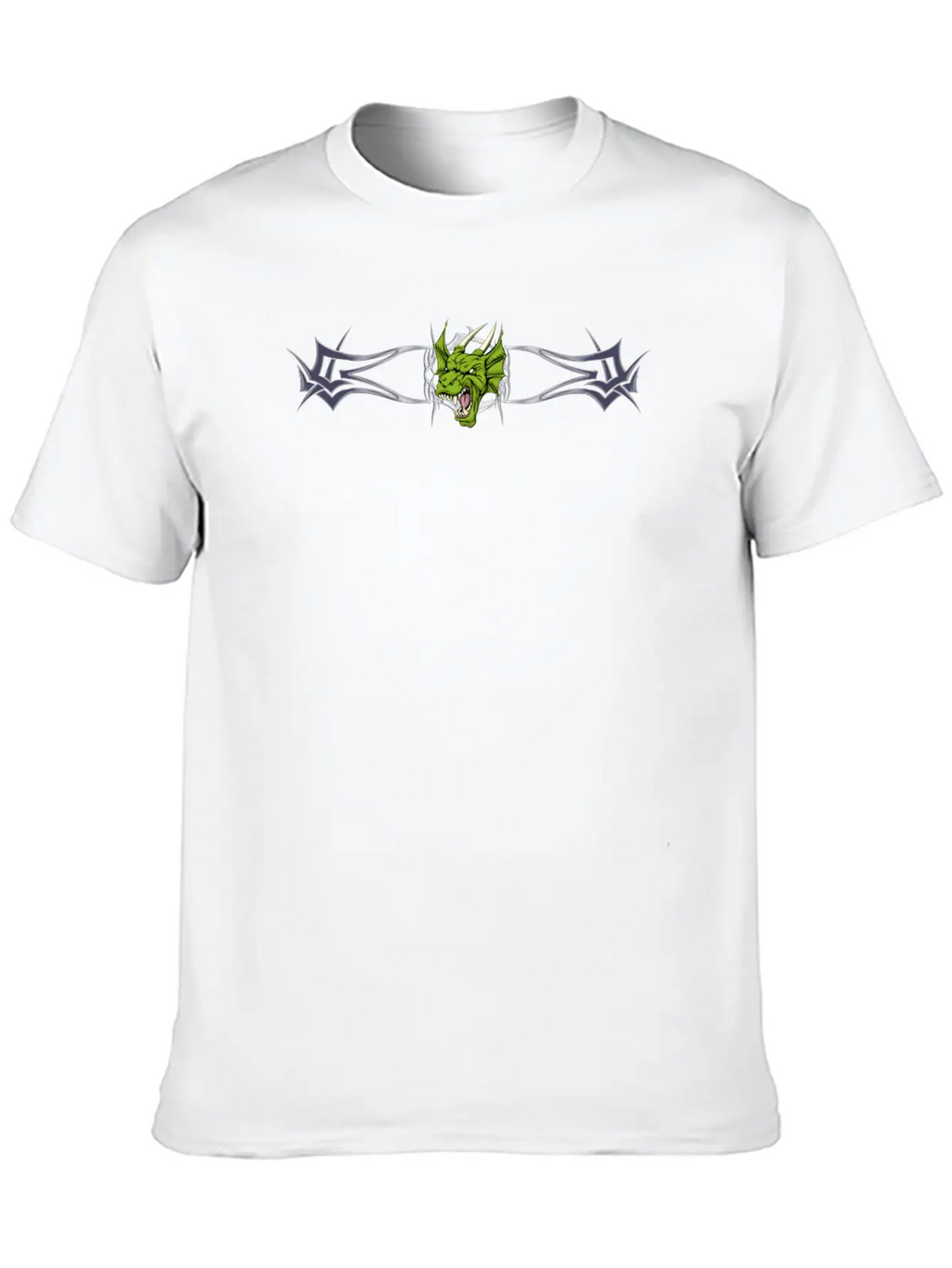 Dragon And Chrome Stylish Everyday T-Shirt – Unisex Basic Cotton Tee