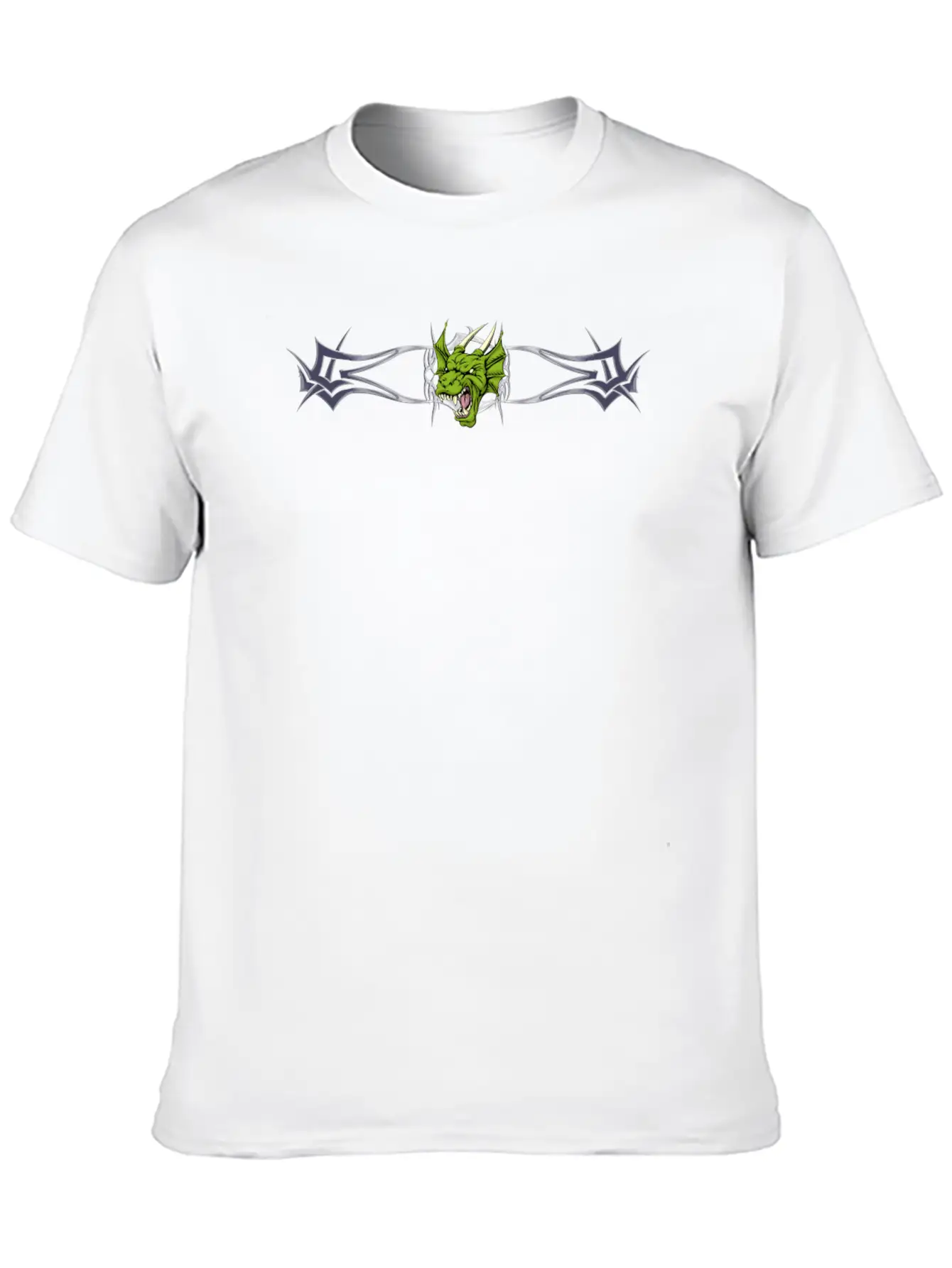 Dragon And Chrome Stylish Everyday T-Shirt – Unisex Basic Cotton Tee