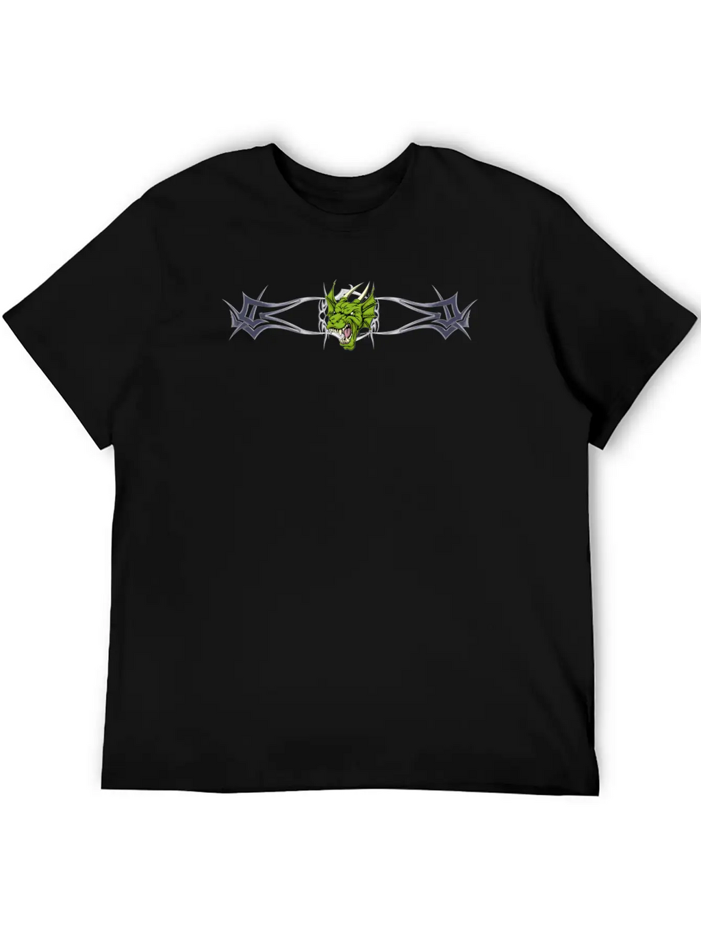 Dragon And Chrome Stylish Everyday T-Shirt – Unisex Basic Cotton Tee