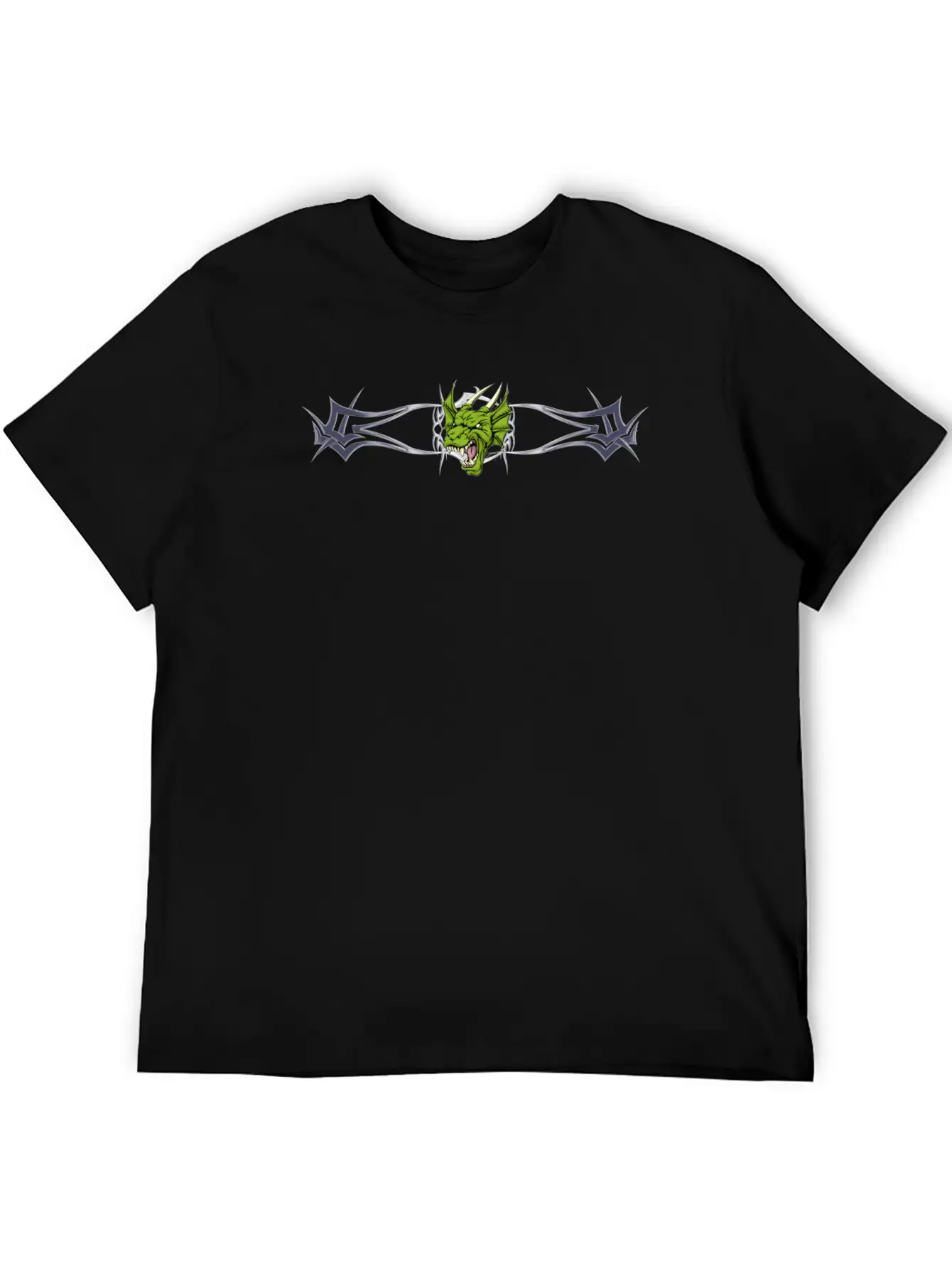 Dragon And Chrome Stylish Everyday T-Shirt – Unisex Basic Cotton Tee