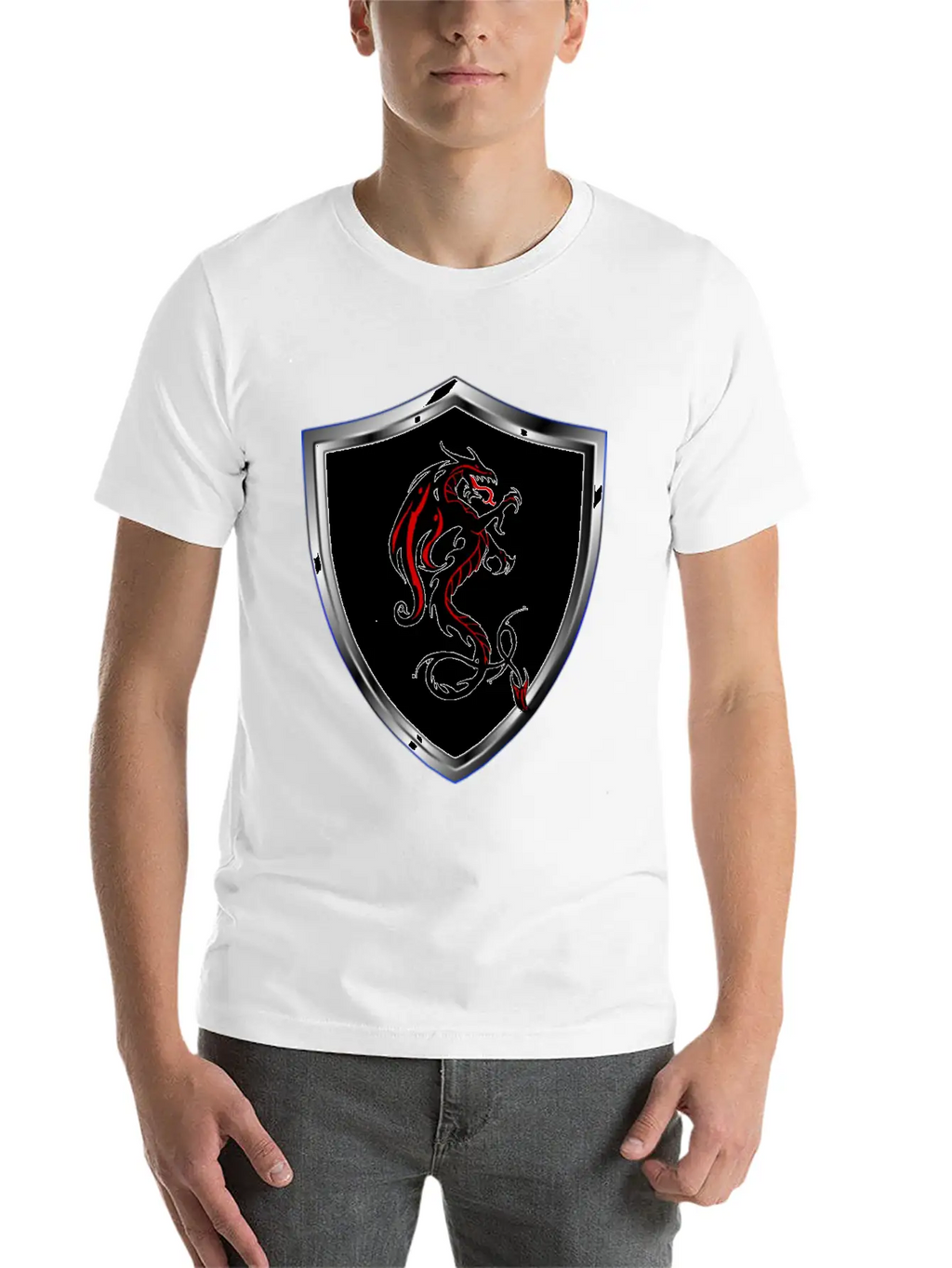 Dragon T-shirt With Dragon Design Breathable Soft Cotton T-Shirt – Timeless Casual Look