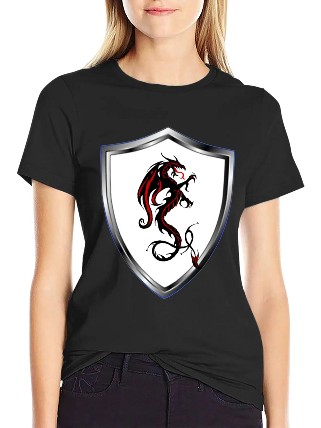 Dragon T-shirt With Dragon Design Breathable Soft Cotton T-Shirt – Timeless Casual Look