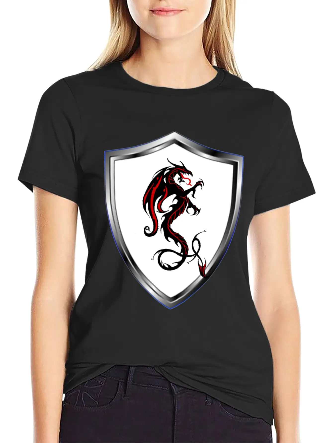 Dragon T-shirt With Dragon Design Breathable Soft Cotton T-Shirt – Timeless Casual Look