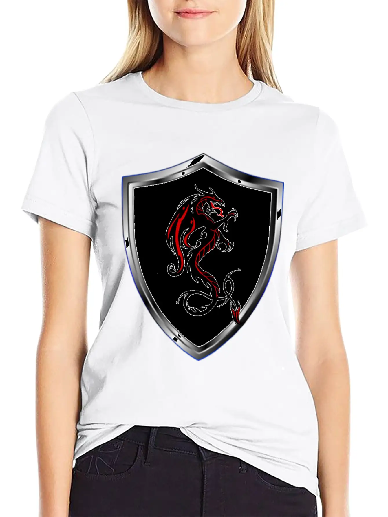 Dragon T-shirt With Dragon Design Breathable Soft Cotton T-Shirt – Timeless Casual Look