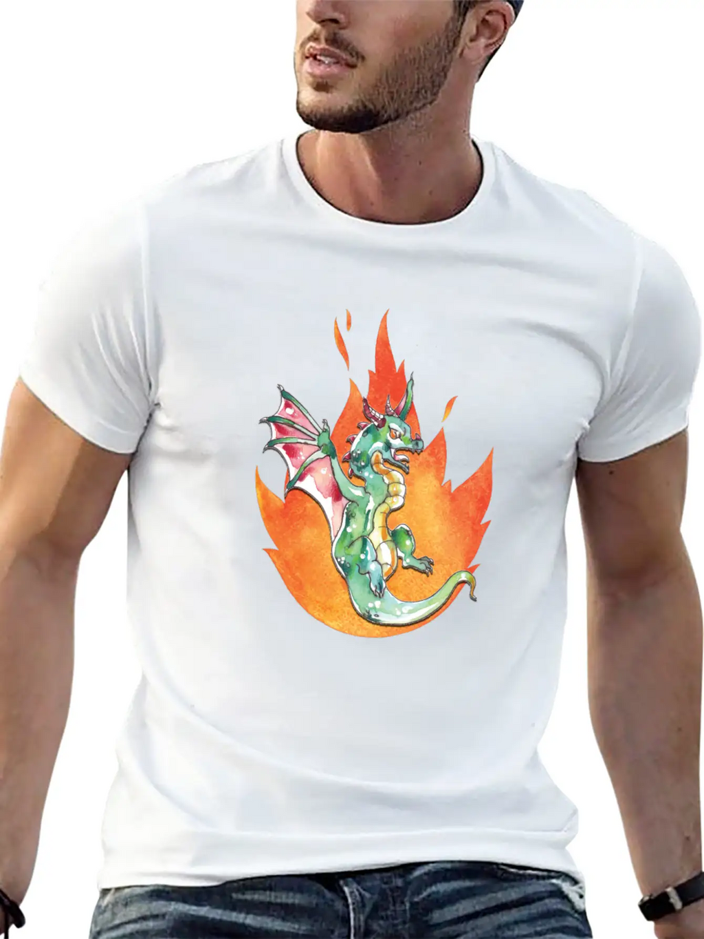 Dragon Unisex Casual T-Shirt – Clean Design For Daily Comfort