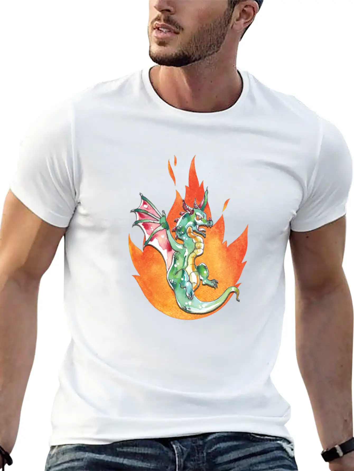 Dragon Unisex Casual T-Shirt – Clean Design For Daily Comfort