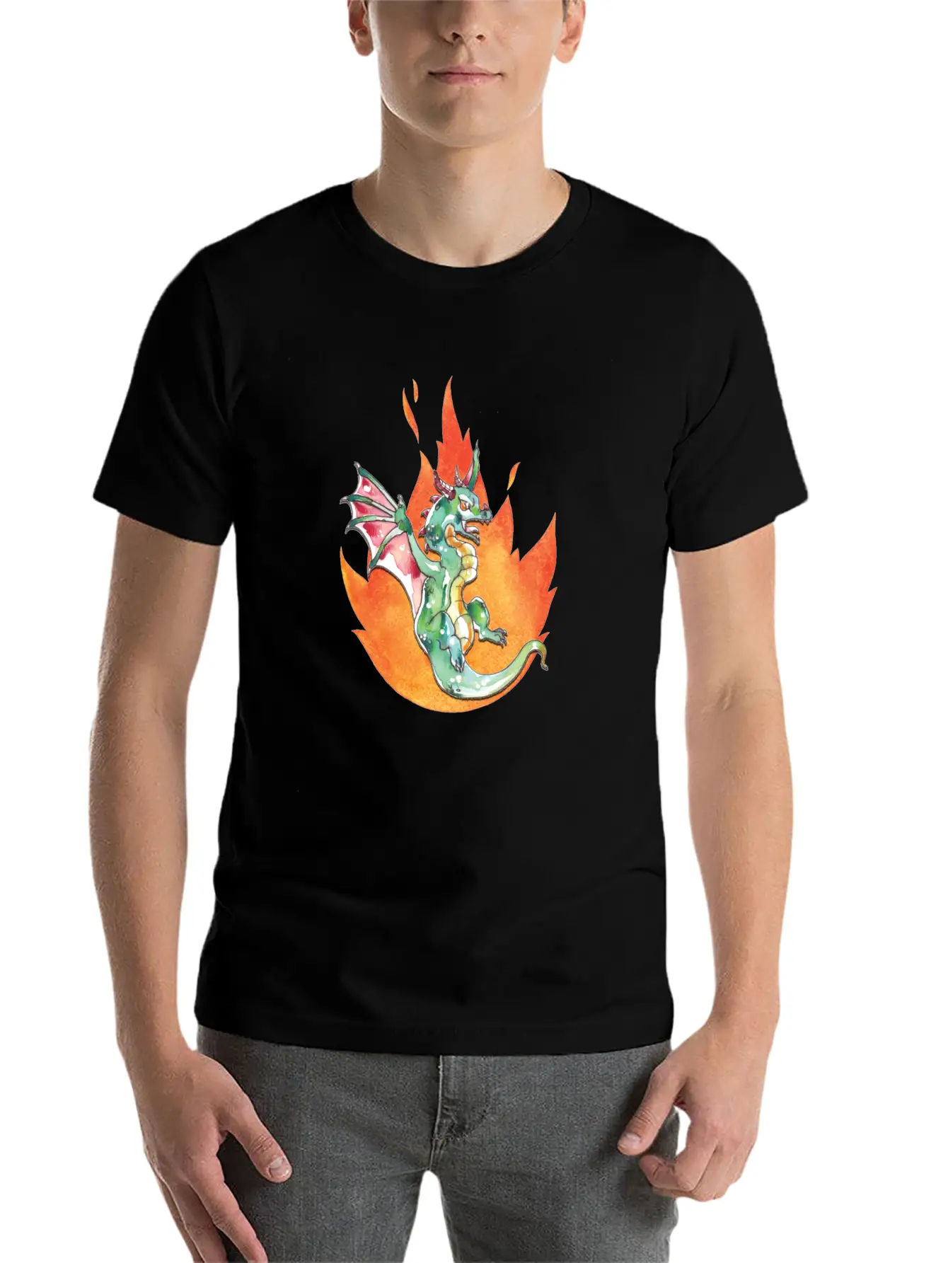 Dragon Unisex Casual T-Shirt – Clean Design For Daily Comfort