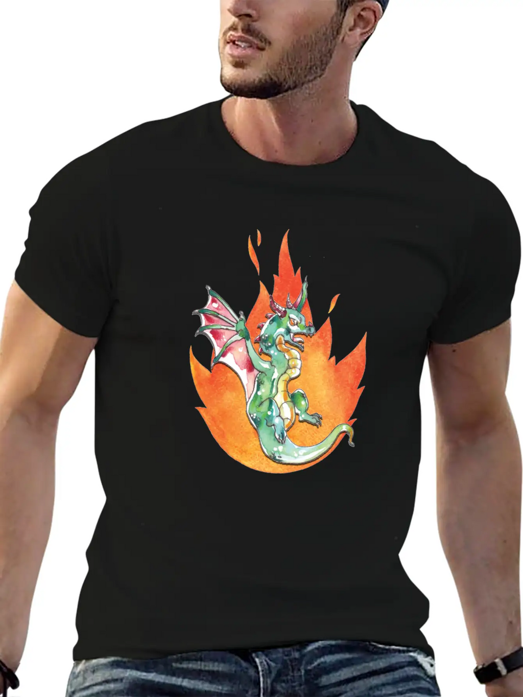 Dragon Unisex Casual T-Shirt – Clean Design For Daily Comfort