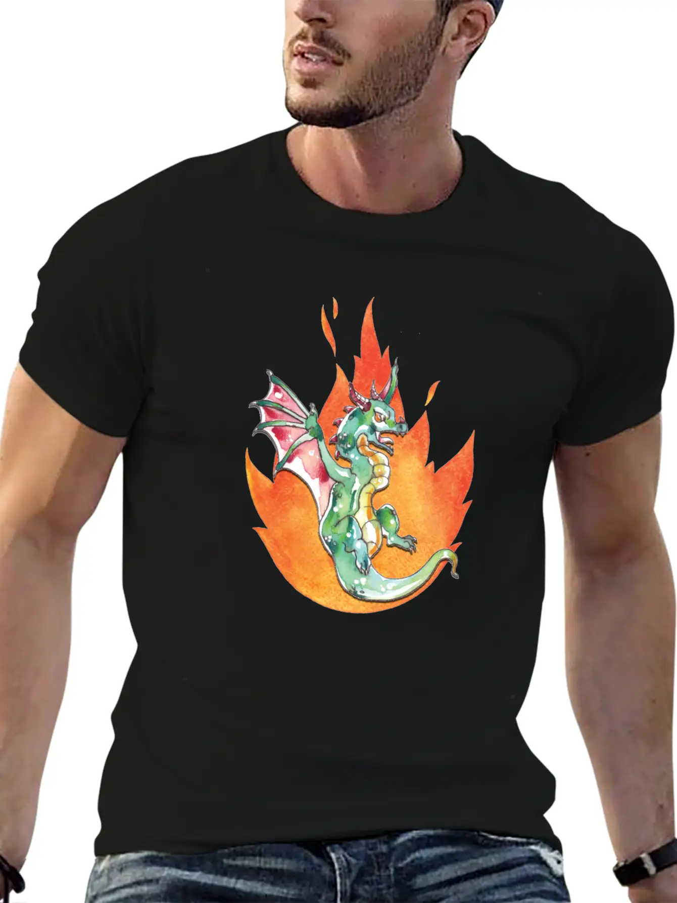 Dragon Unisex Casual T-Shirt – Clean Design For Daily Comfort
