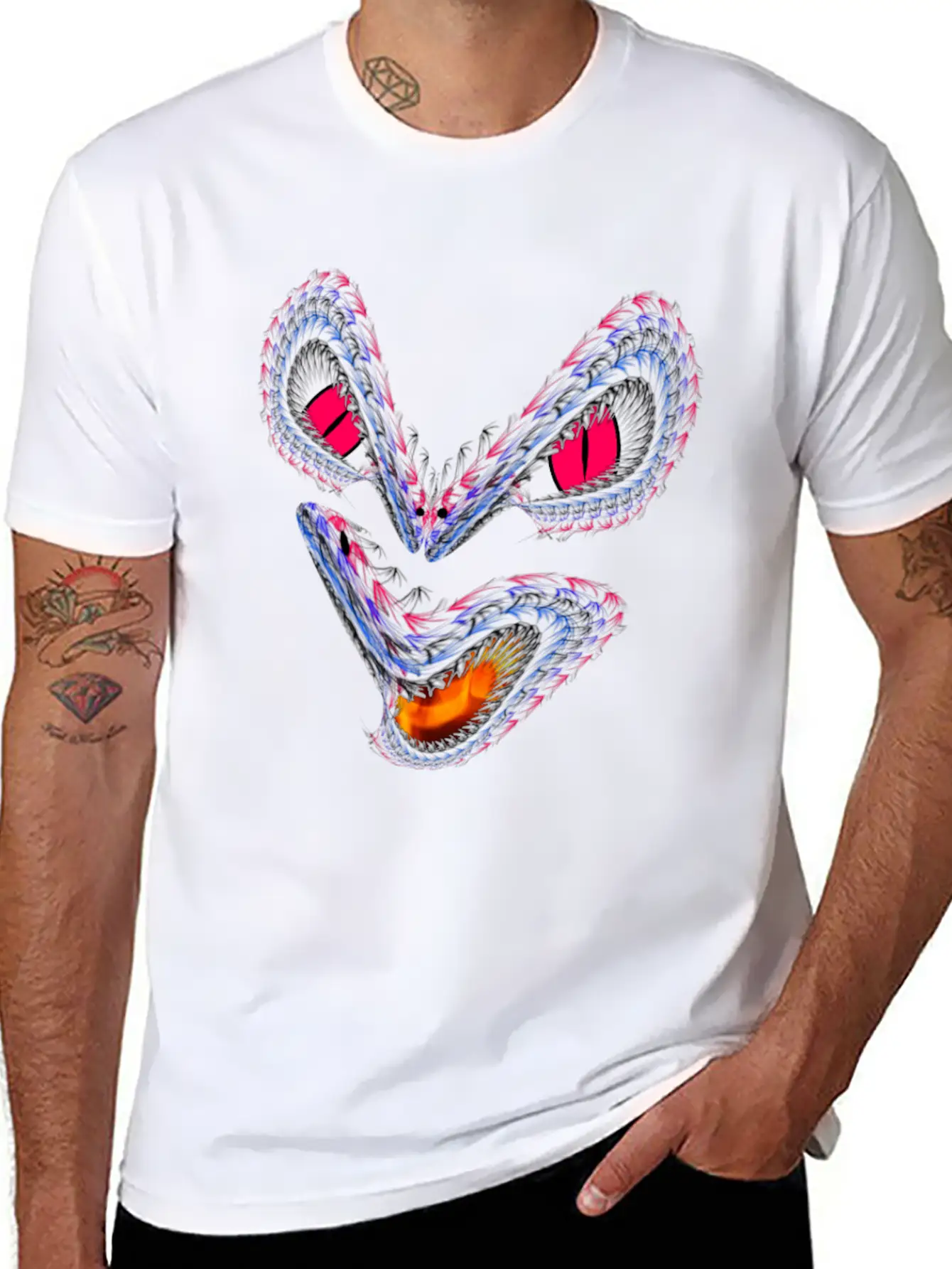 Dragon Unisex Short Sleeve Soft Cotton T-Shirt – Casual Everyday Wear