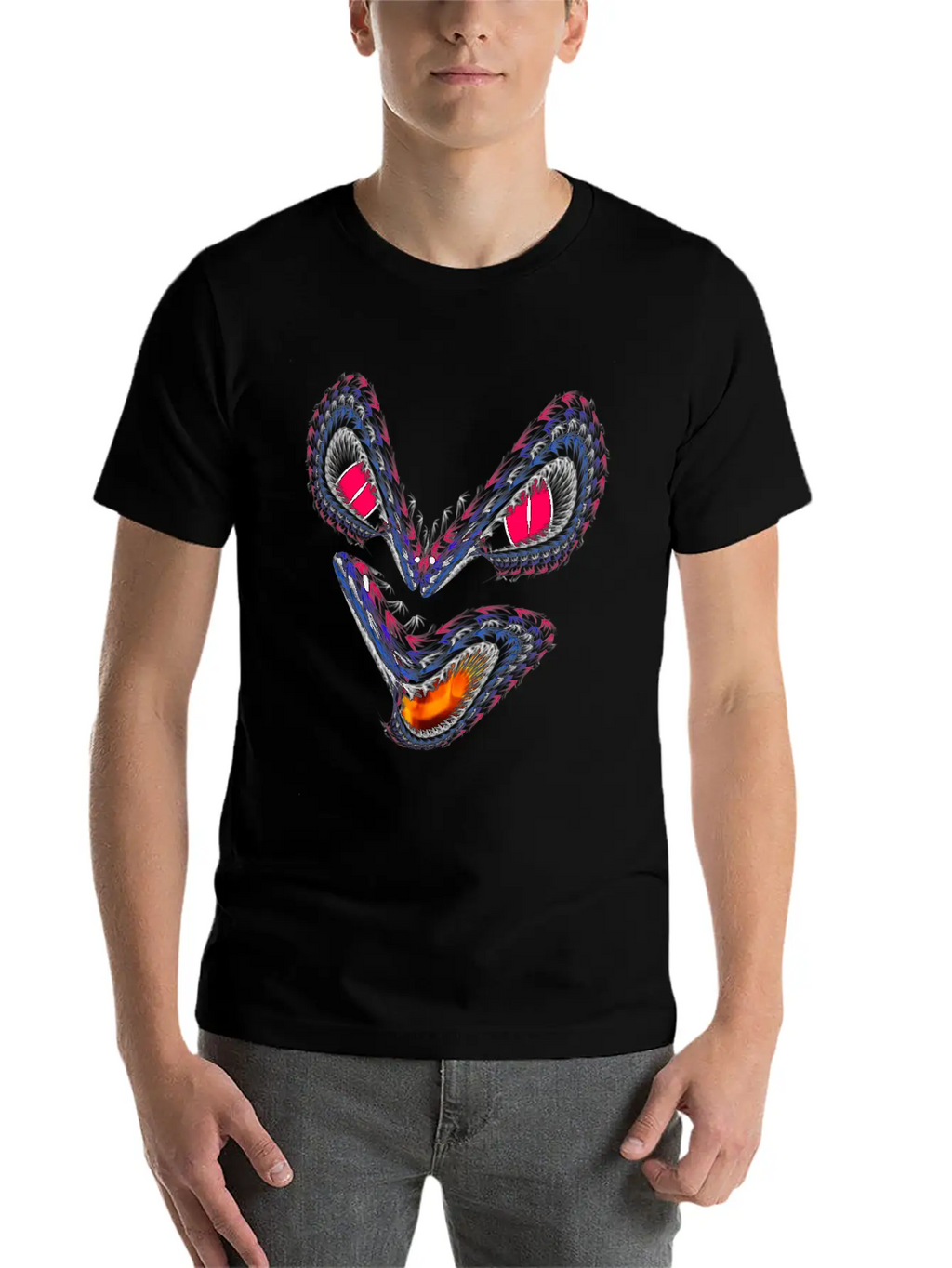 Dragon Unisex Short Sleeve Soft Cotton T-Shirt – Casual Everyday Wear