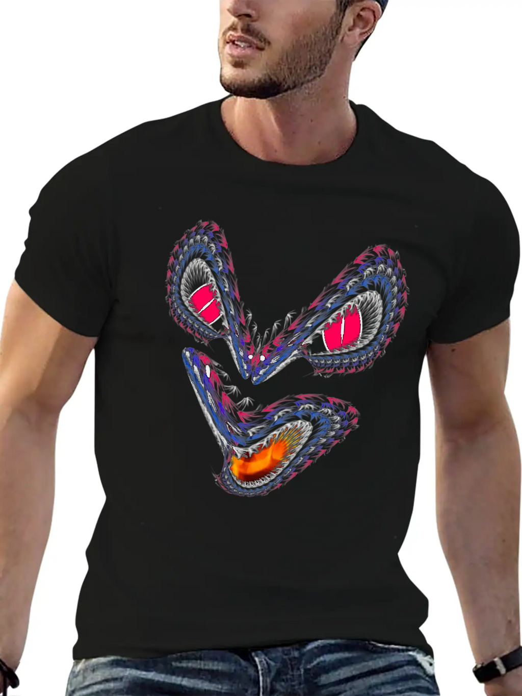 Dragon Unisex Short Sleeve Soft Cotton T-Shirt – Casual Everyday Wear