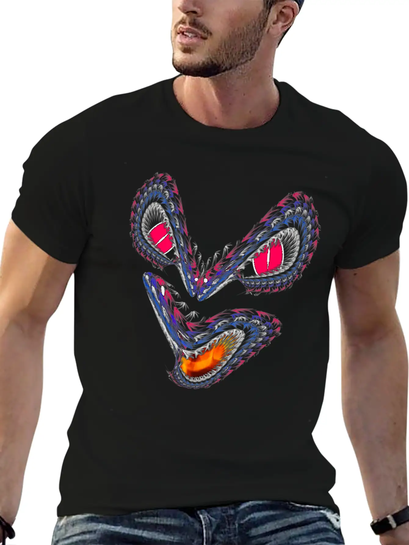 Dragon Unisex Short Sleeve Soft Cotton T-Shirt – Casual Everyday Wear