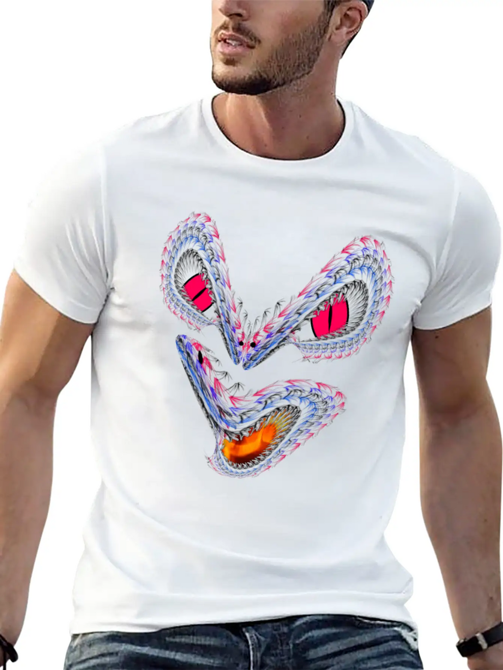 Dragon Unisex Short Sleeve Soft Cotton T-Shirt – Casual Everyday Wear