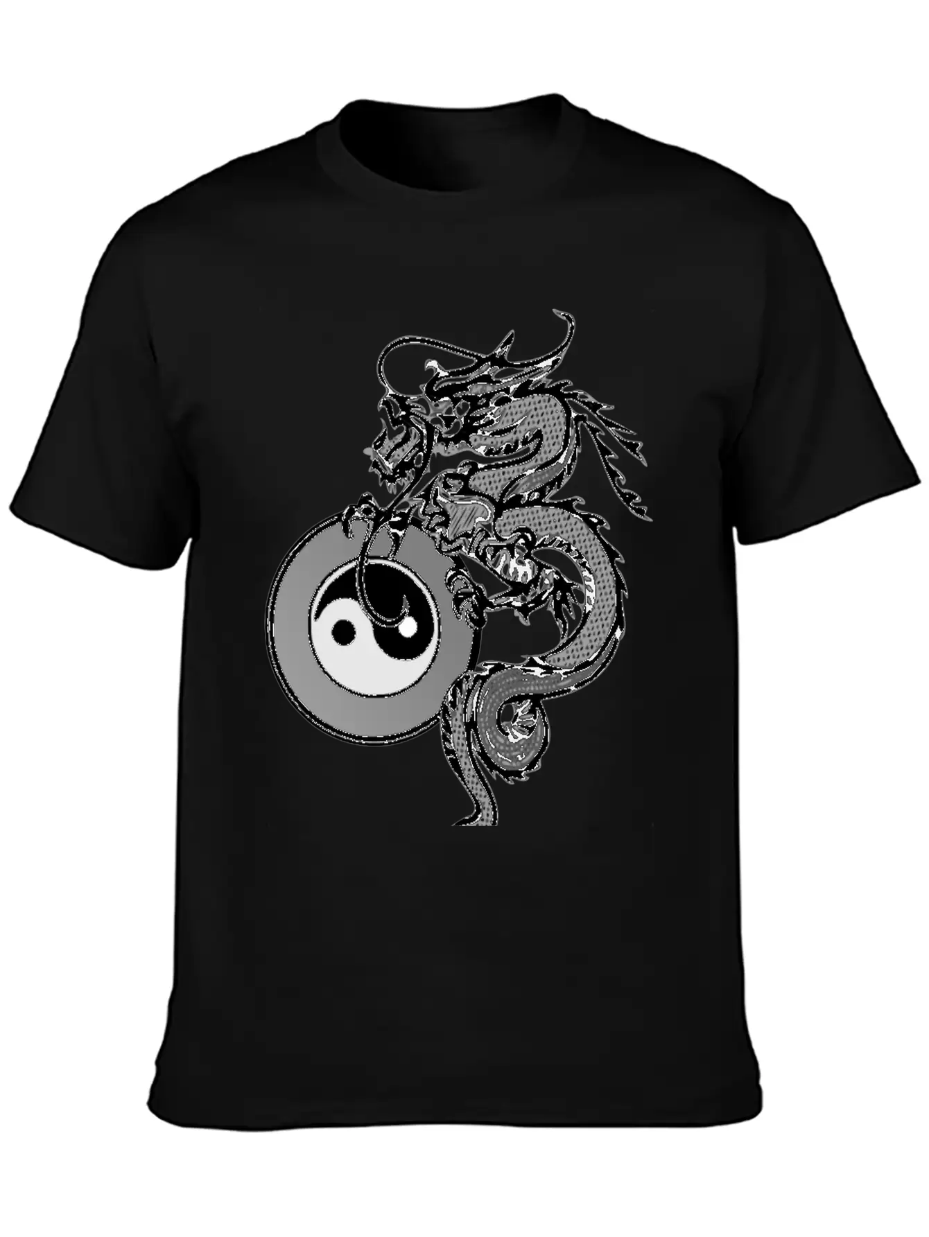 Dragon With Yin Yang Unisex Casual T-Shirt – Clean Design For Daily Comfort