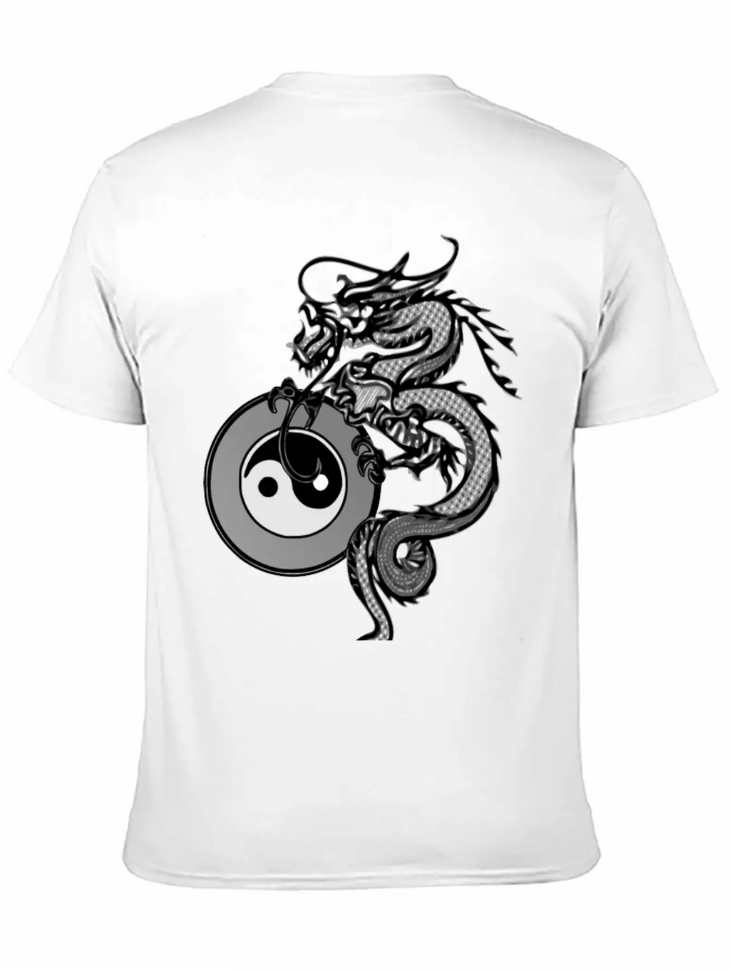 Dragon With Yin Yang Unisex Casual T-Shirt – Clean Design For Daily Comfort