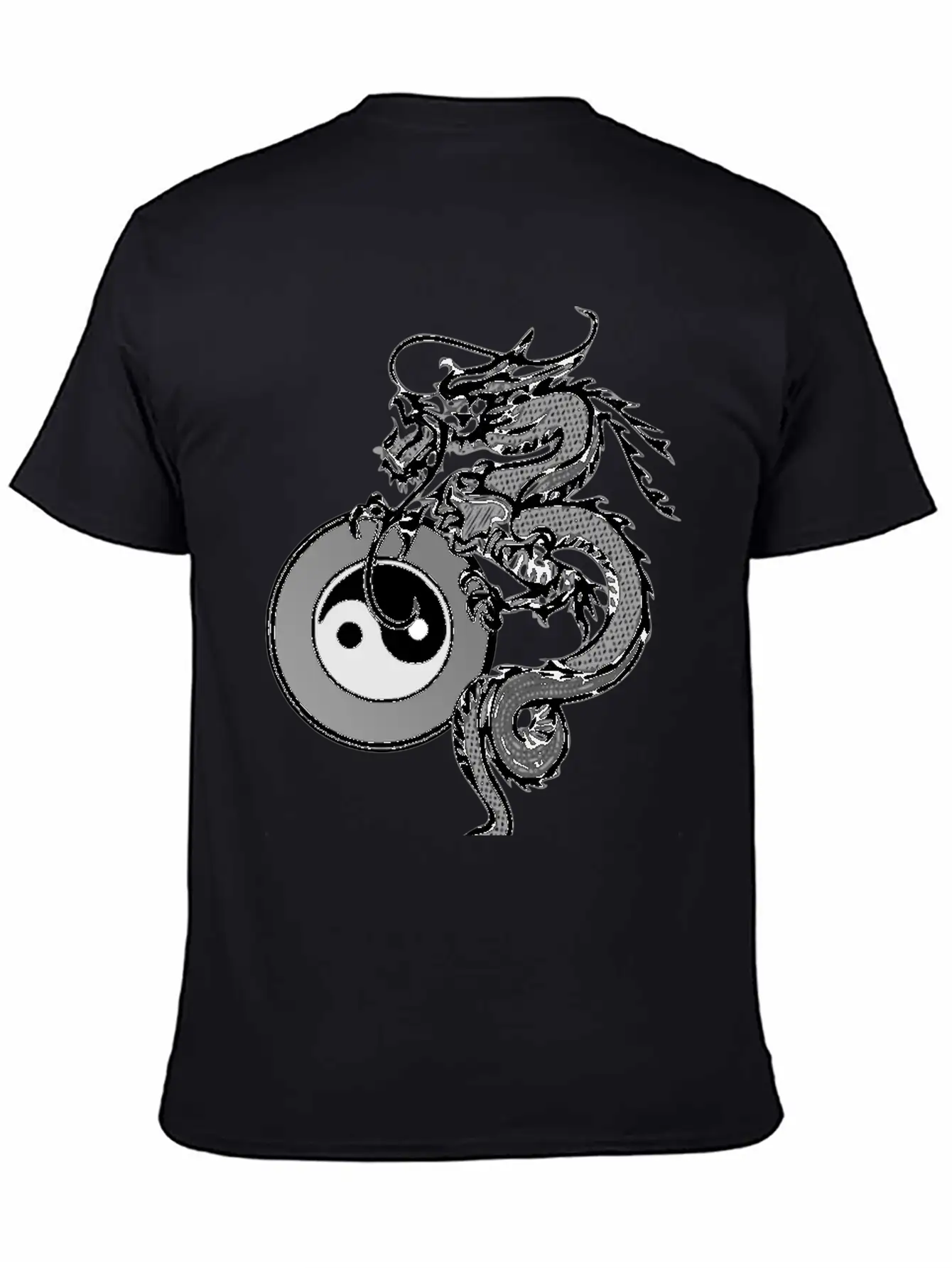 Dragon With Yin Yang Unisex Casual T-Shirt – Clean Design For Daily Comfort