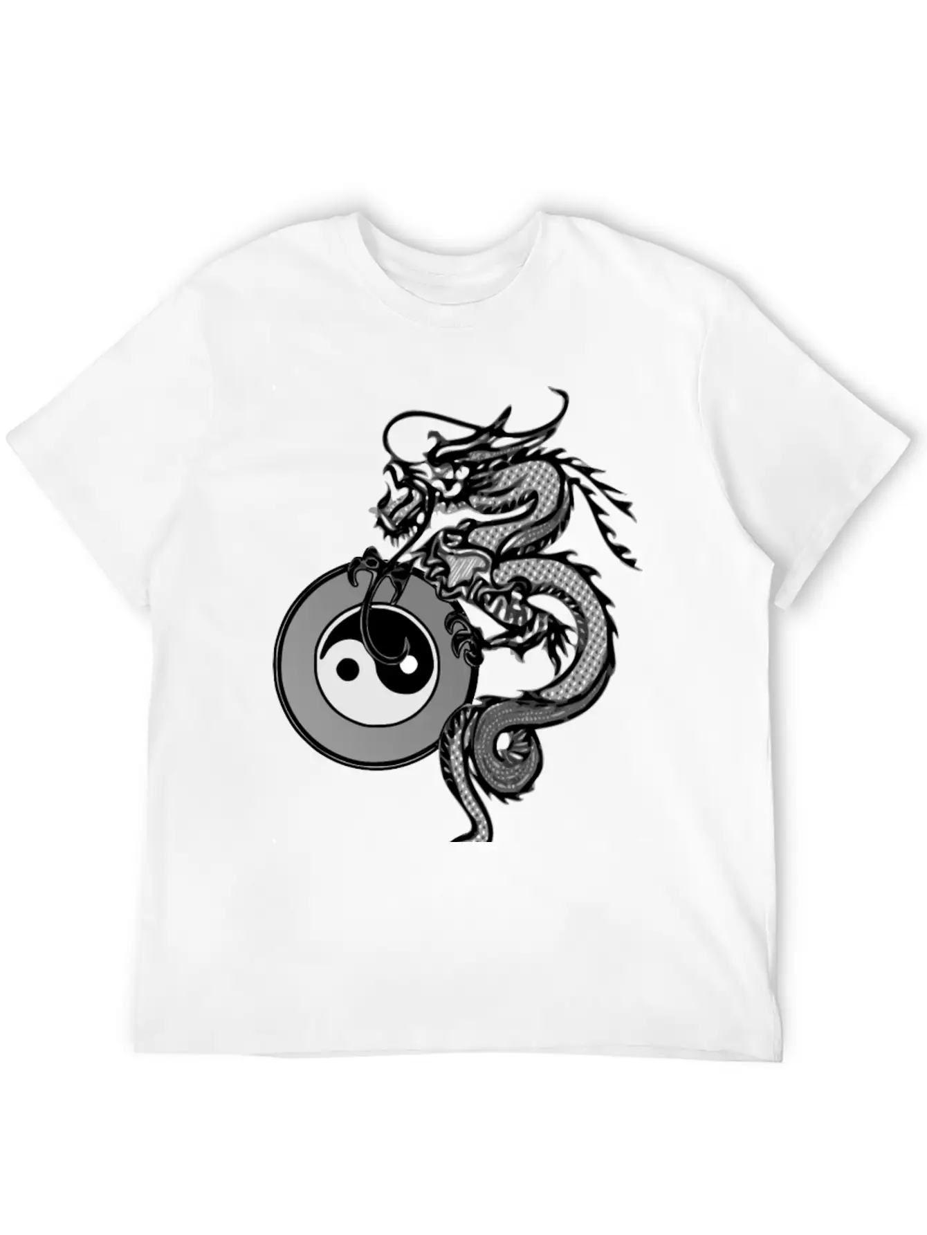 Dragon With Yin Yang Unisex Casual T-Shirt – Clean Design For Daily Comfort