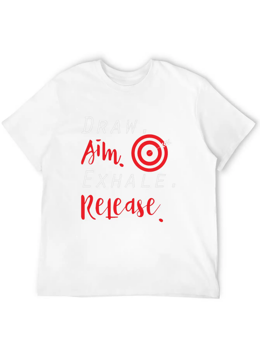 Draw Aim Release | Archery Bow And Arrow Sports Unisex Casual T-Shirt – Clean Design For Daily Comfort