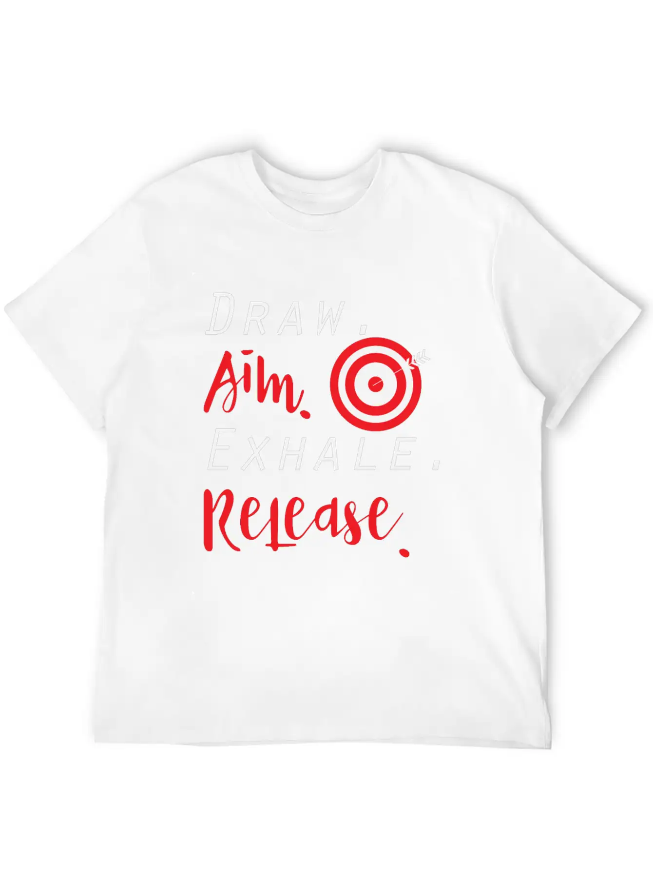 Draw Aim Release | Archery Bow And Arrow Sports Unisex Casual T-Shirt – Clean Design For Daily Comfort