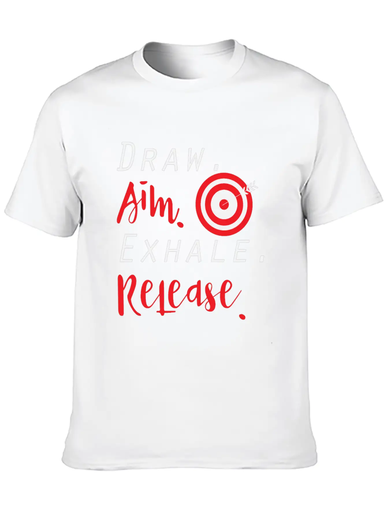 Draw Aim Release | Archery Bow And Arrow Sports Unisex Casual T-Shirt – Clean Design For Daily Comfort