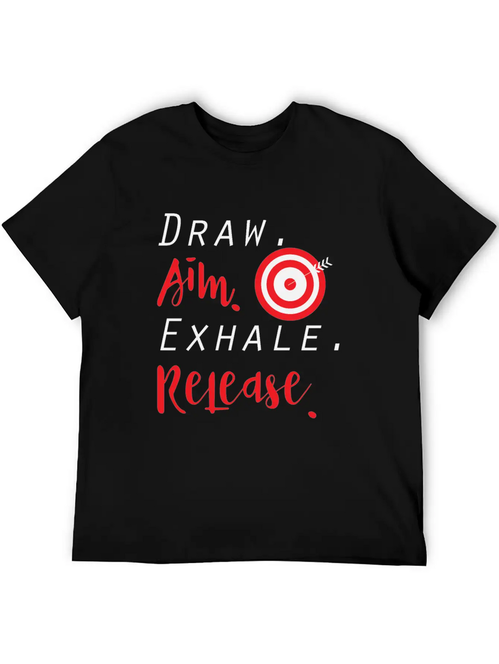 Draw Aim Release | Archery Bow And Arrow Sports Unisex Casual T-Shirt – Clean Design For Daily Comfort
