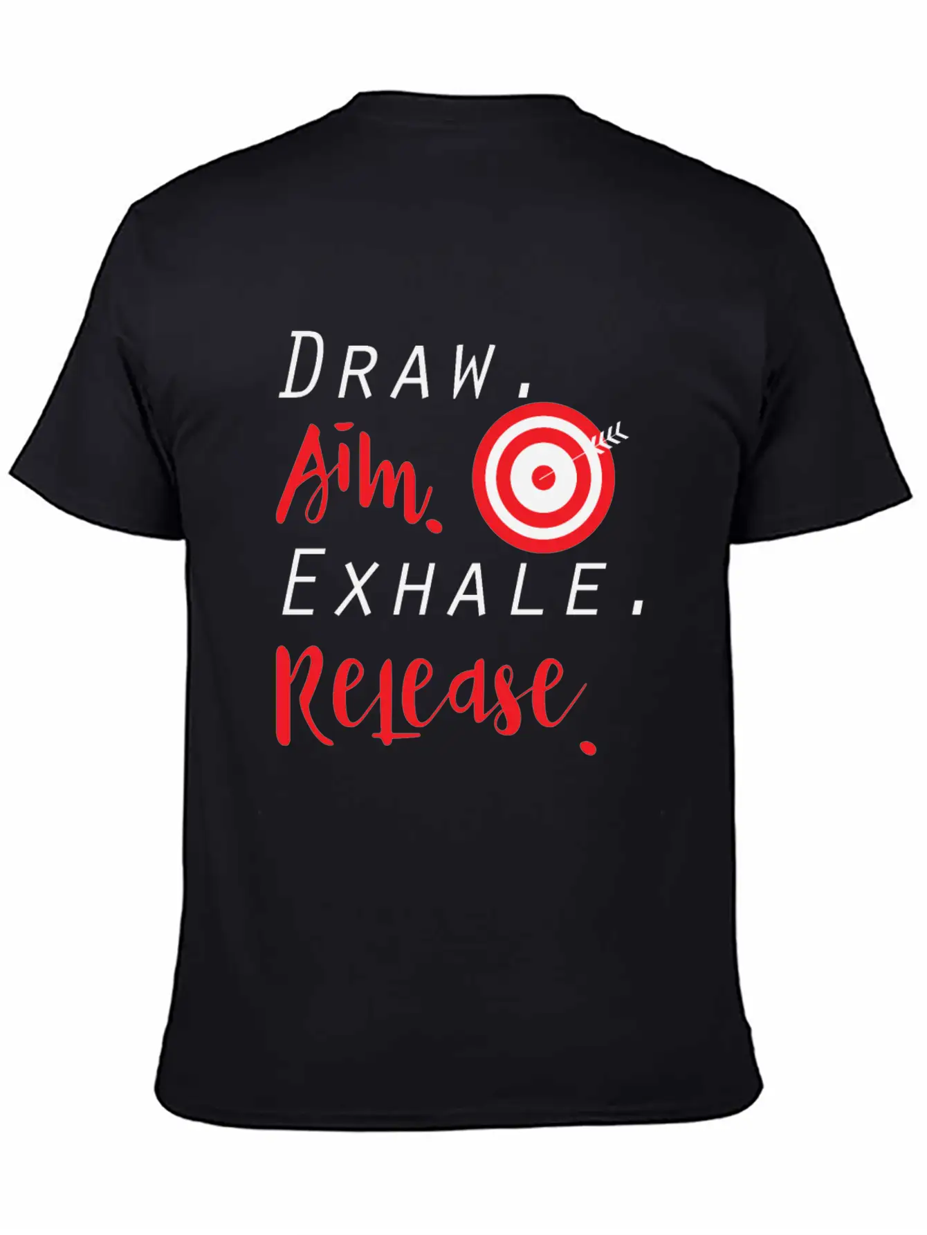 Draw Aim Release | Archery Bow And Arrow Sports Unisex Casual T-Shirt – Clean Design For Daily Comfort