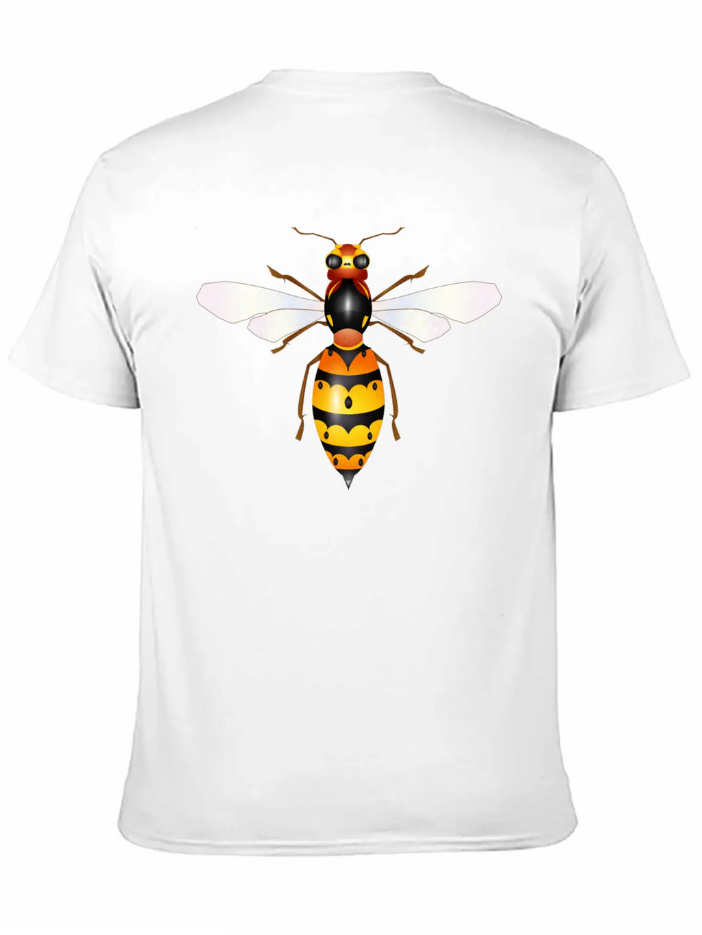 Drawing Of A Fascinating Hornet Unisex Casual T-Shirt – Clean Design For Daily Comfort