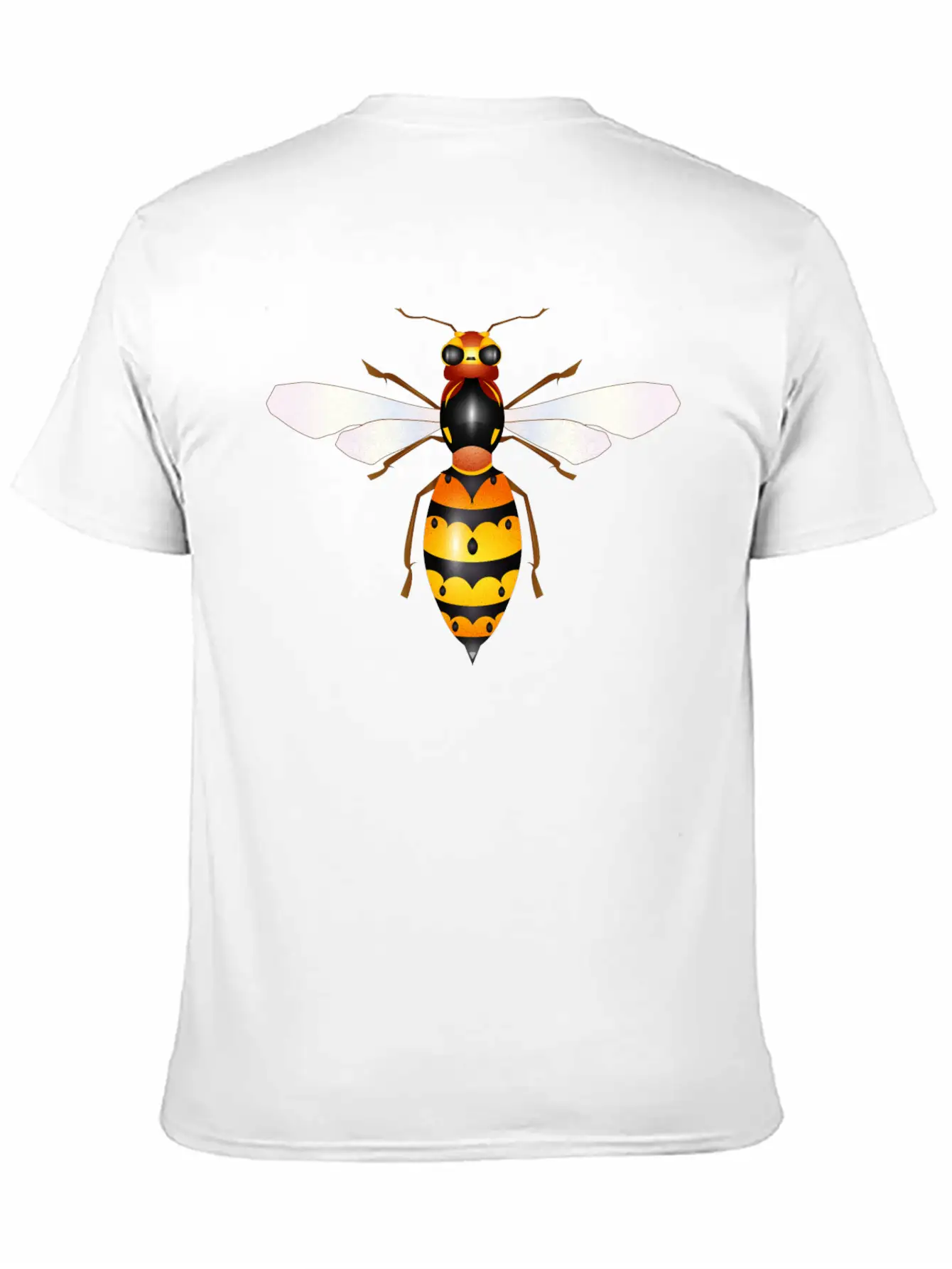 Drawing Of A Fascinating Hornet Unisex Casual T-Shirt – Clean Design For Daily Comfort